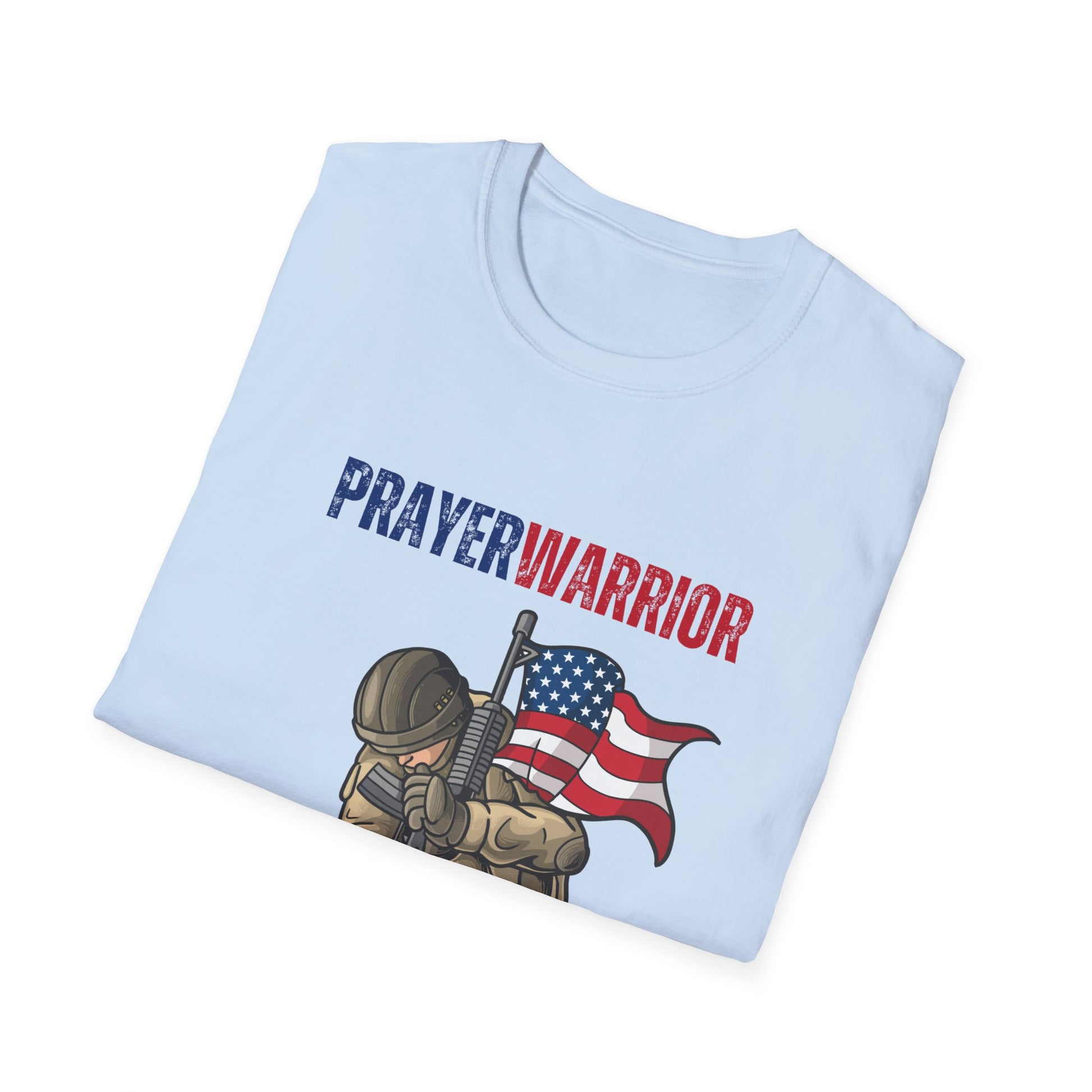 Prayer Warrior Soldier Men's Tshirt S-5XL - Sweet Baby Jeez Teez