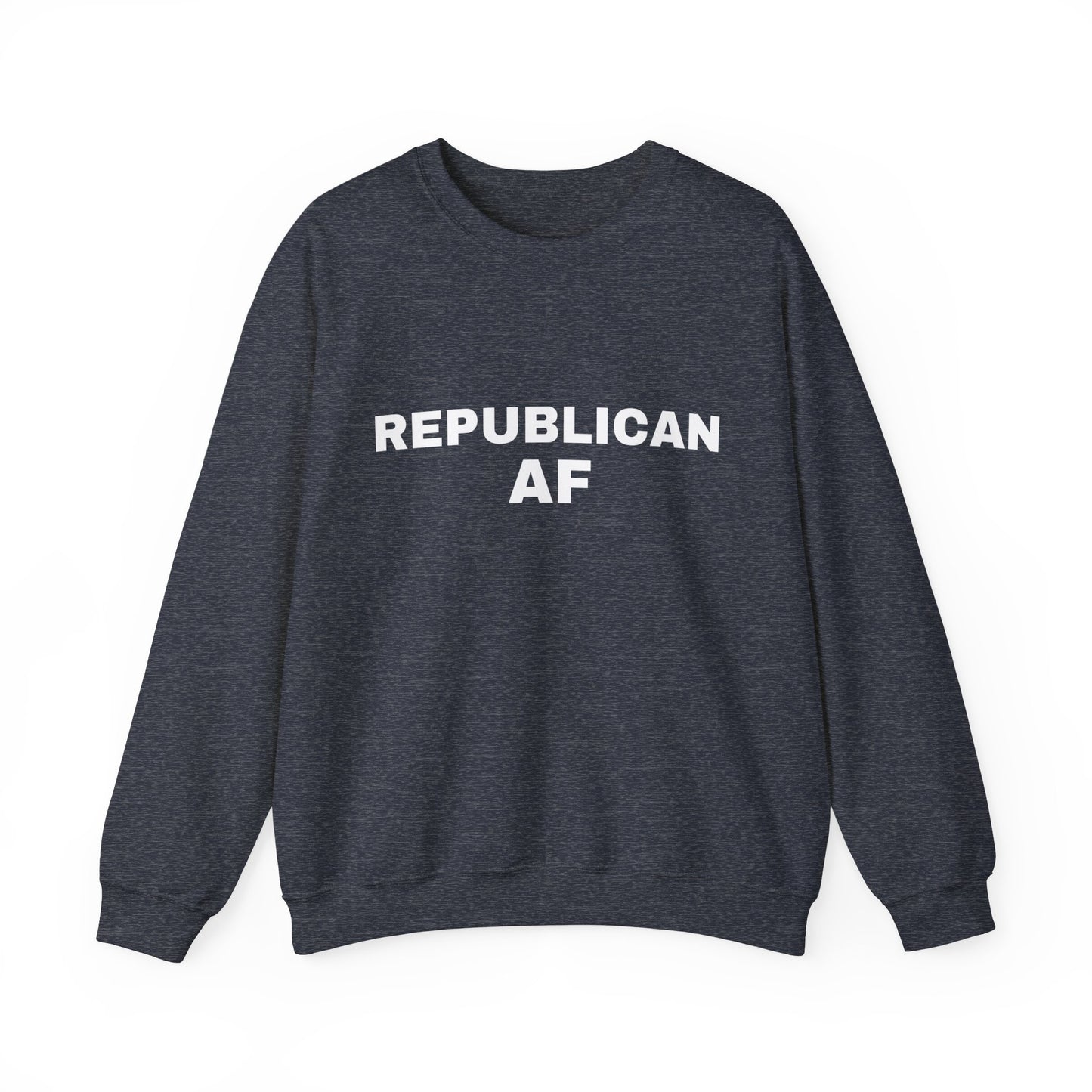 Republican AF Men's Crewneck Sweatshirt (White Logo) - Sweet Baby Jeez Teez