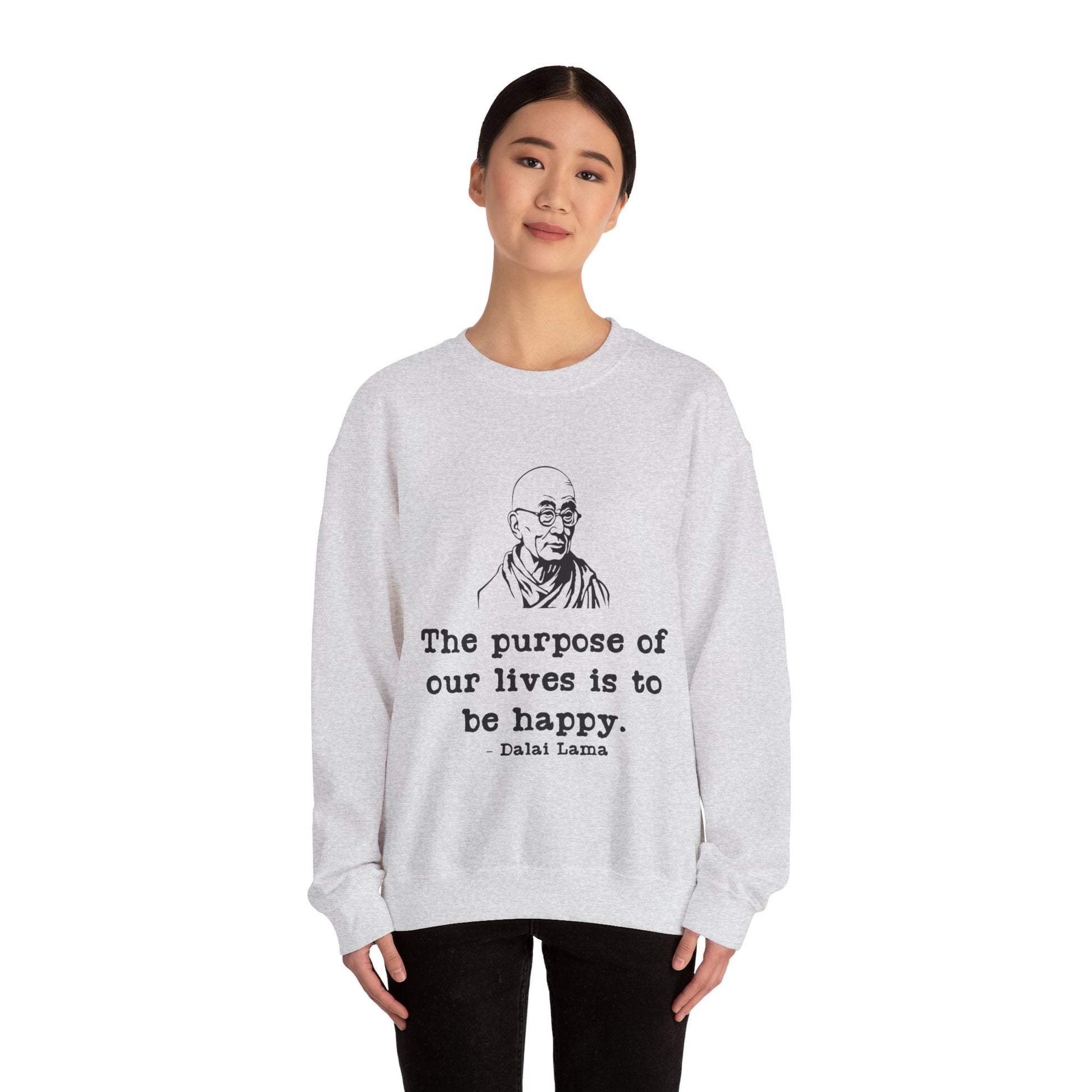 Purpose of Life Men's Sweatshirt (IW Black Logo) - Sweet Baby Jeez Teez
