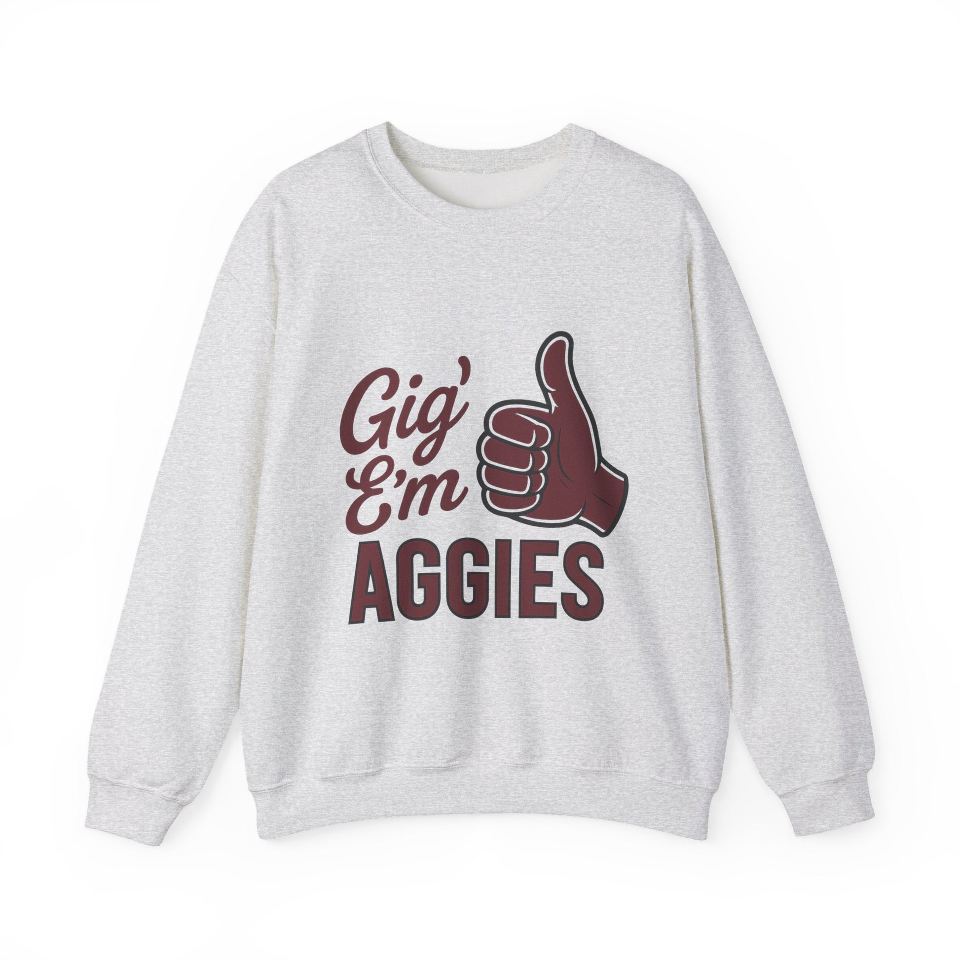 Gig 'Em Aggies Texas A&M Unisex Crewneck Sweatshirt - Sweet Baby Jeez Teez