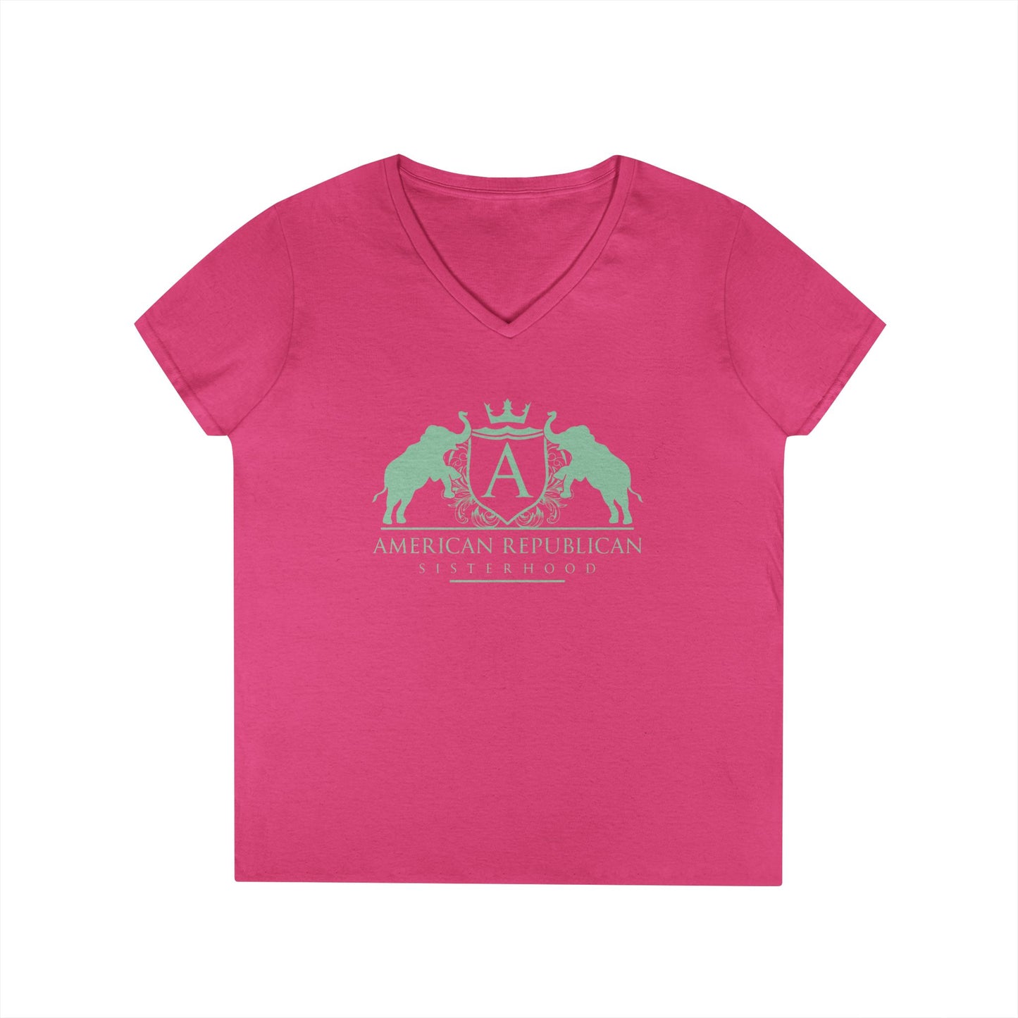 ARS Mint Logo Women's V-Neck Tshirt