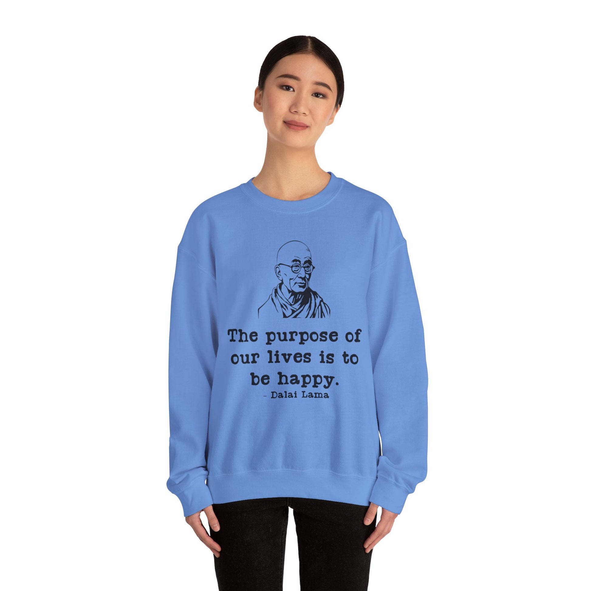 Purpose of Life Womens Relaxed Sweatshirt (IW Black Logo) - Sweet Baby Jeez Teez