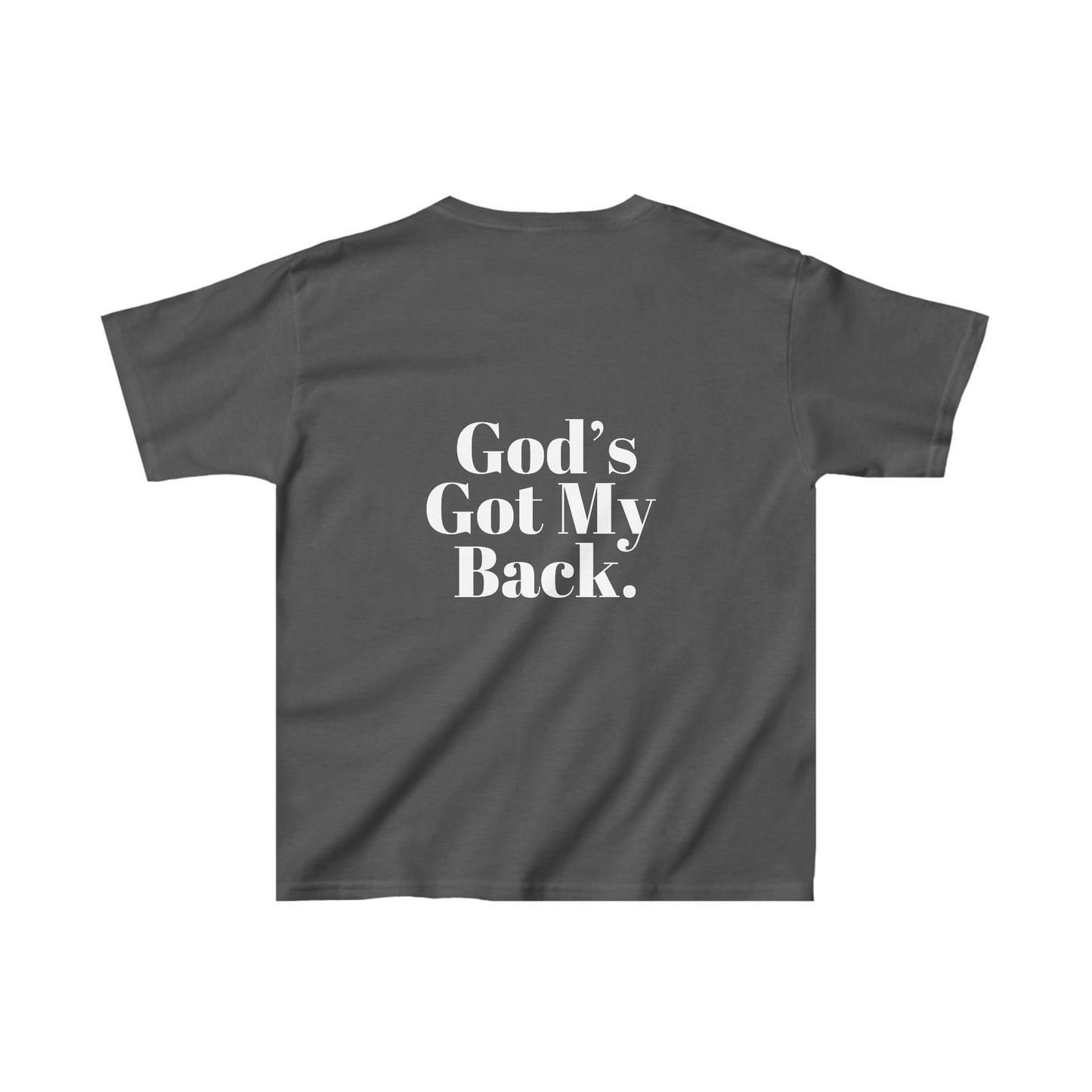 God's Got My Back Girls Tshirt (White Logo) - Sweet Baby Jeez Teez
