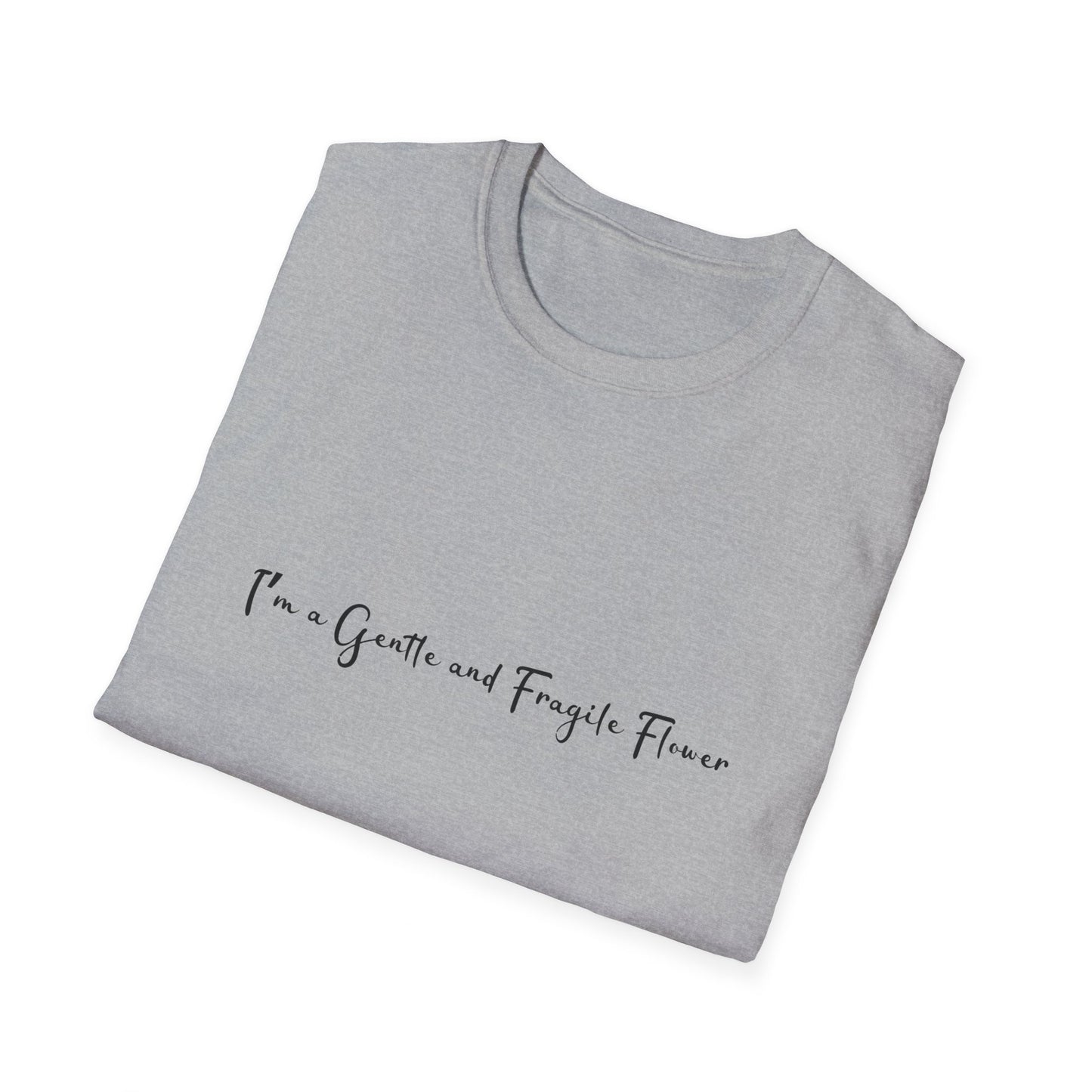 Fragile Flower Womens Relaxed/Plus Tshirt (FP Black Logo) - Sweet Baby Jeez Teez