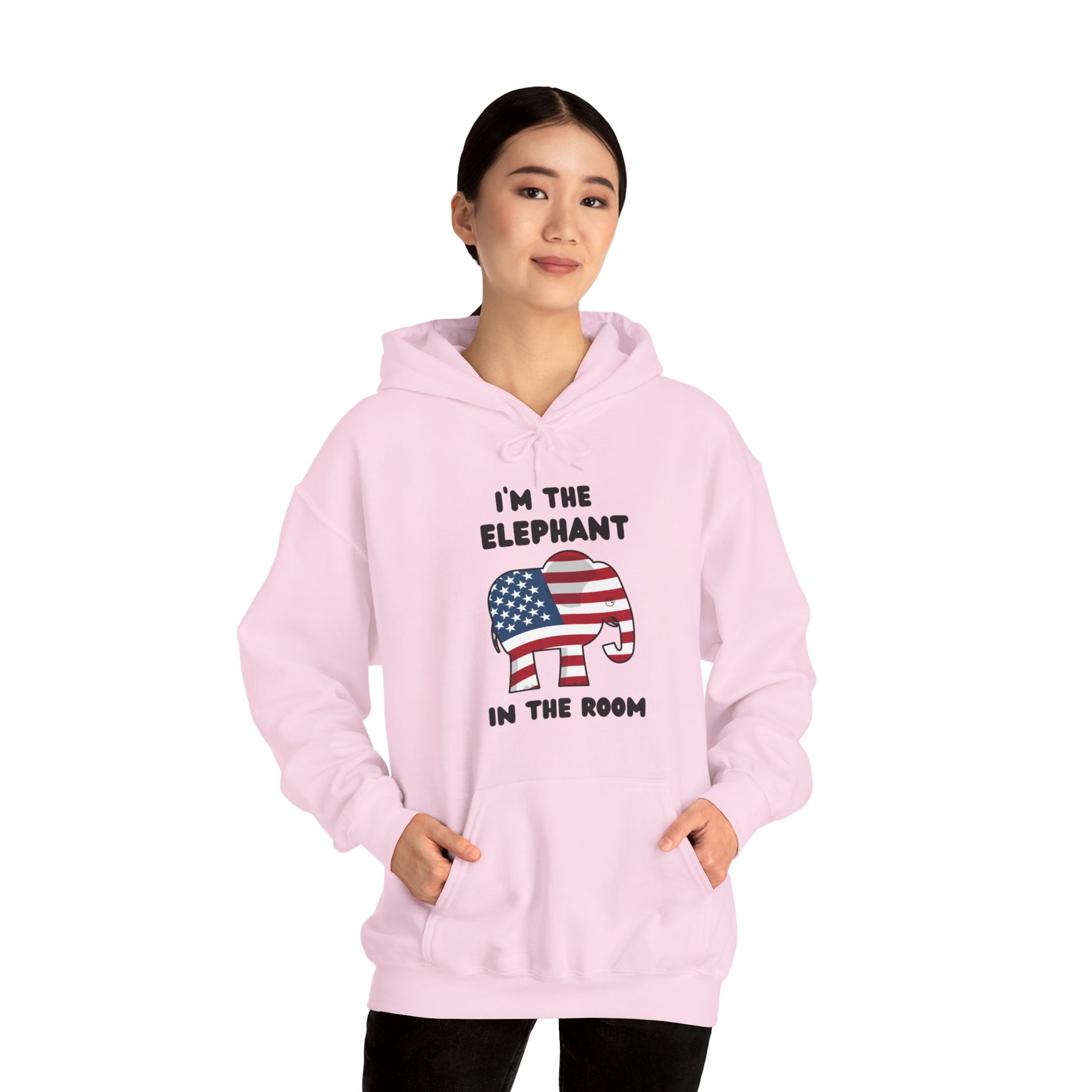 Elephant in the Room Women's Hoodie S-5XL (Black Logo) - Sweet Baby Jeez Teez