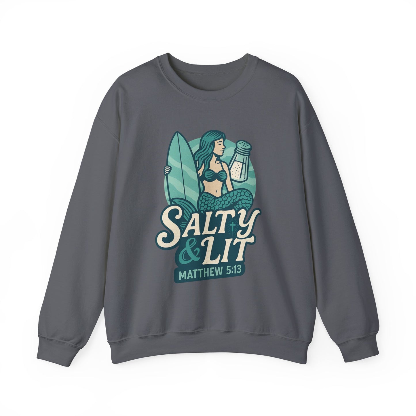 "Salty & Lit" Christian Women's Scripture Sweatshirt