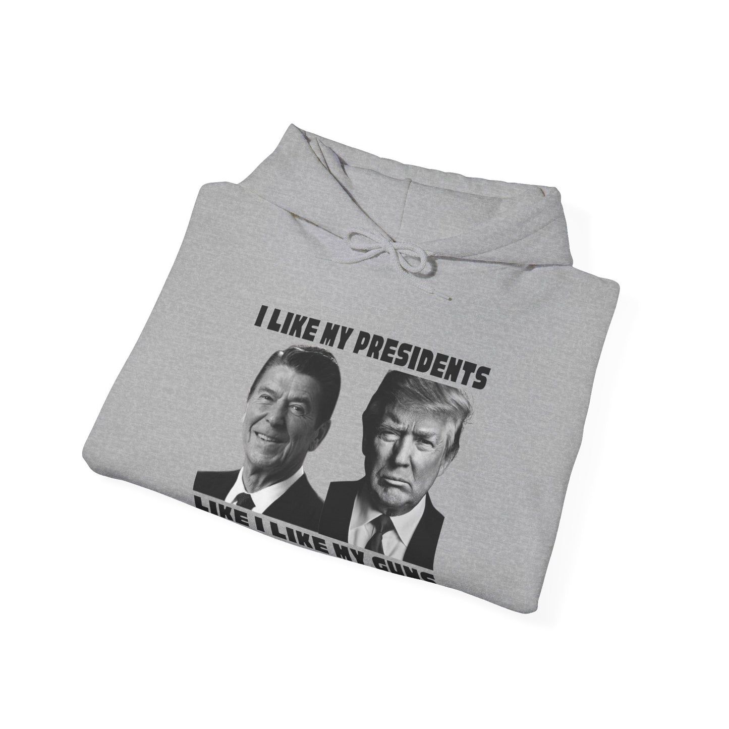 I Like My Presidents Men's Hoodie (Black Logo) - Sweet Baby Jeez Teez