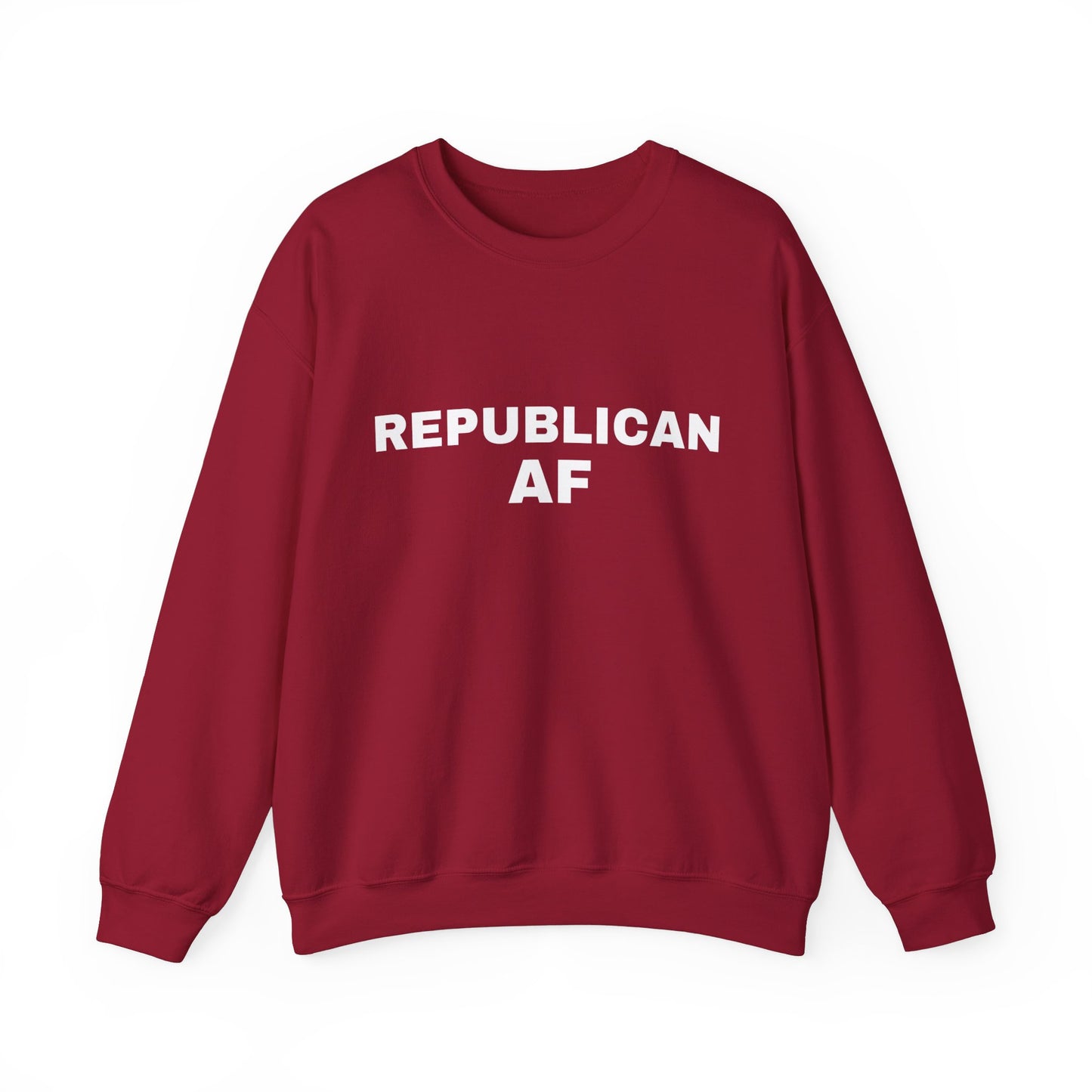 Republican AF Men's Crewneck Sweatshirt (White Logo) - Sweet Baby Jeez Teez