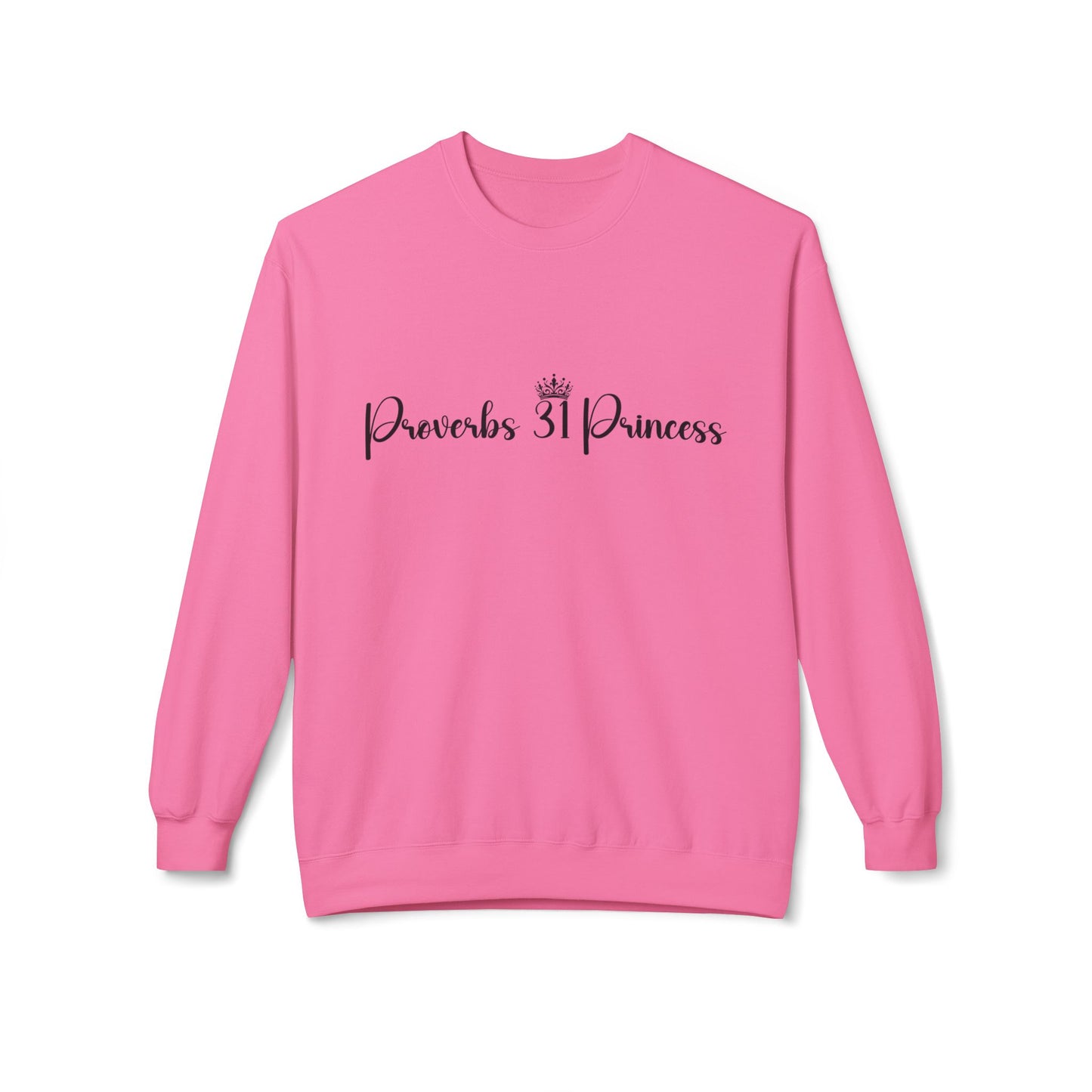 Proverbs 31 Princess Women's Relaxed Sweatshirt (Black Logo)