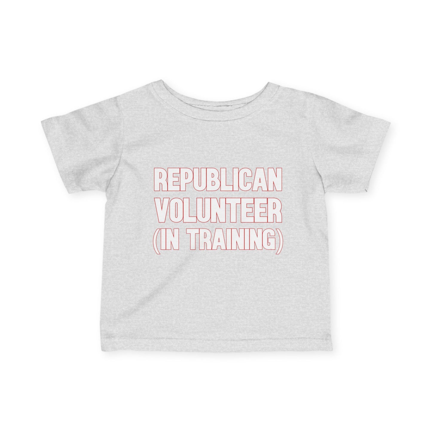 Republican Volunteer in Training Toddler Tshirt (White/Red Logo)