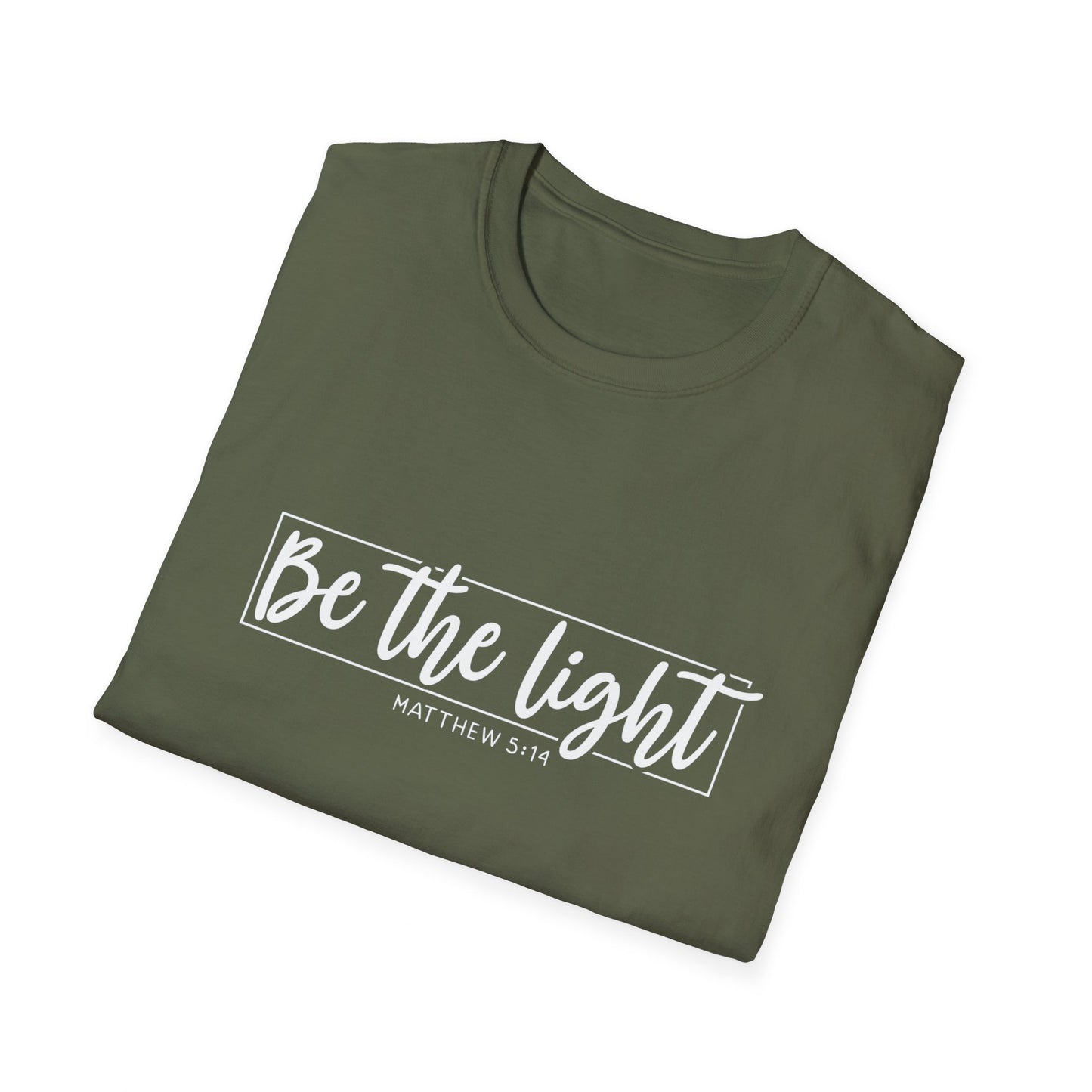 Be the Light Womens Relaxed/Plus Tshirt (White Logo) - Sweet Baby Jeez Teez