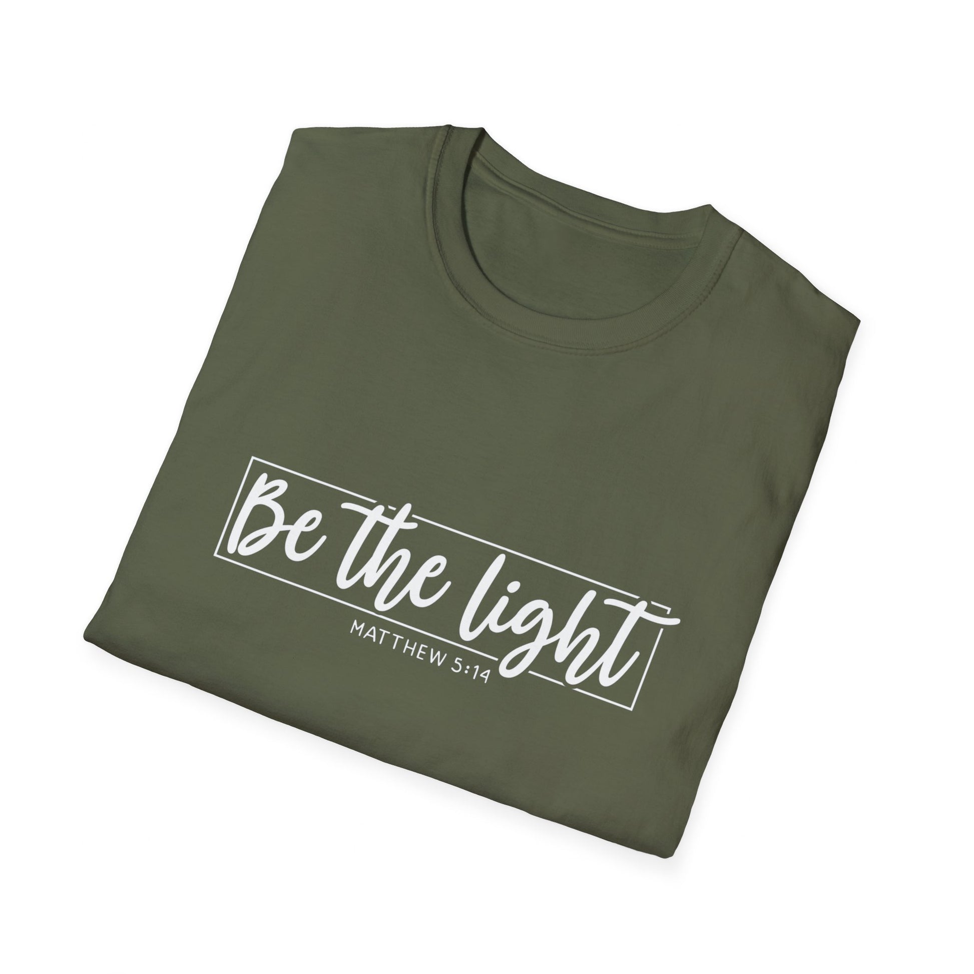 Be the Light Womens Relaxed/Plus Tshirt (White Logo) - Sweet Baby Jeez Teez