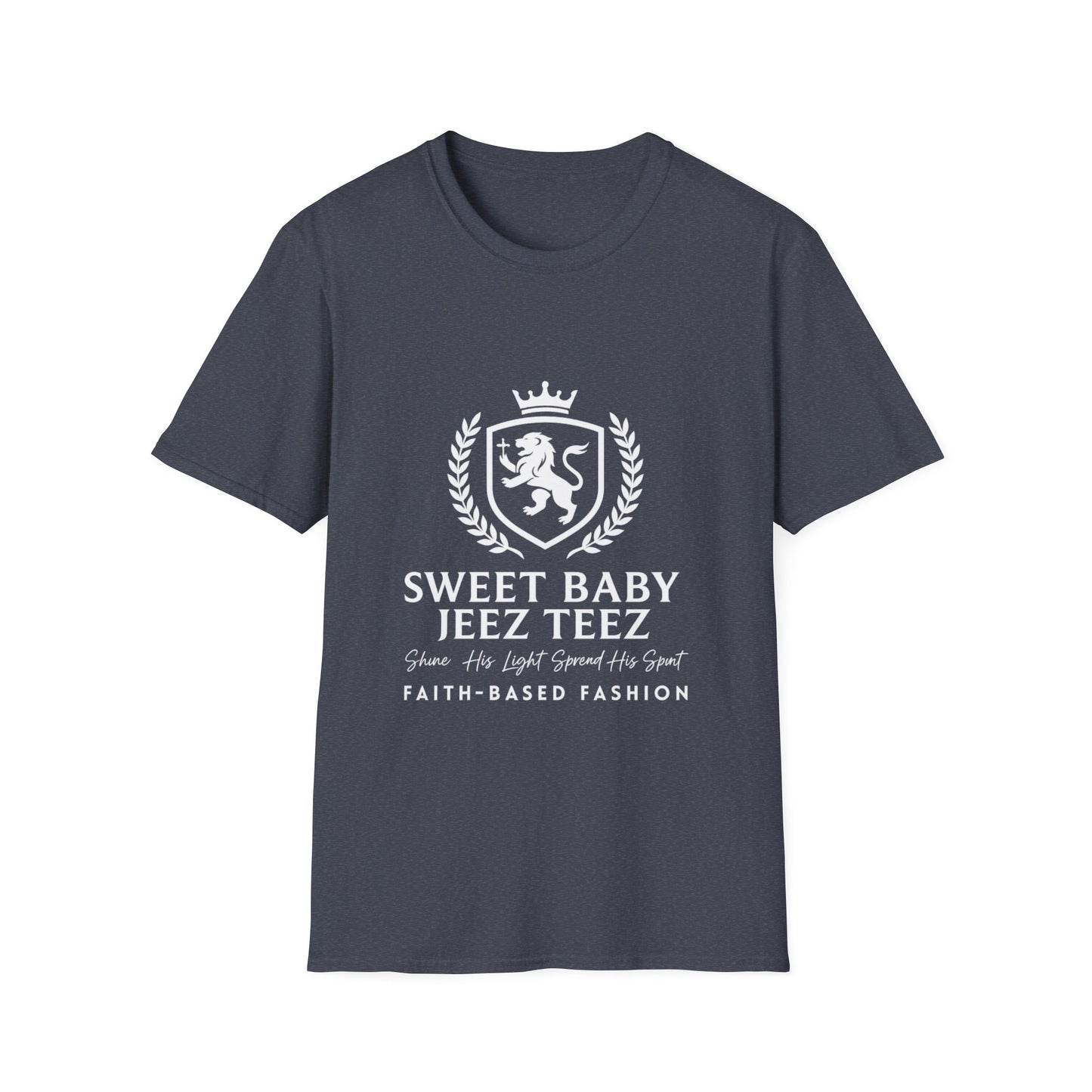 Sweet Baby Jeez Teez Faith-Based Fashion Softstyle T-Shirt (White Logo)