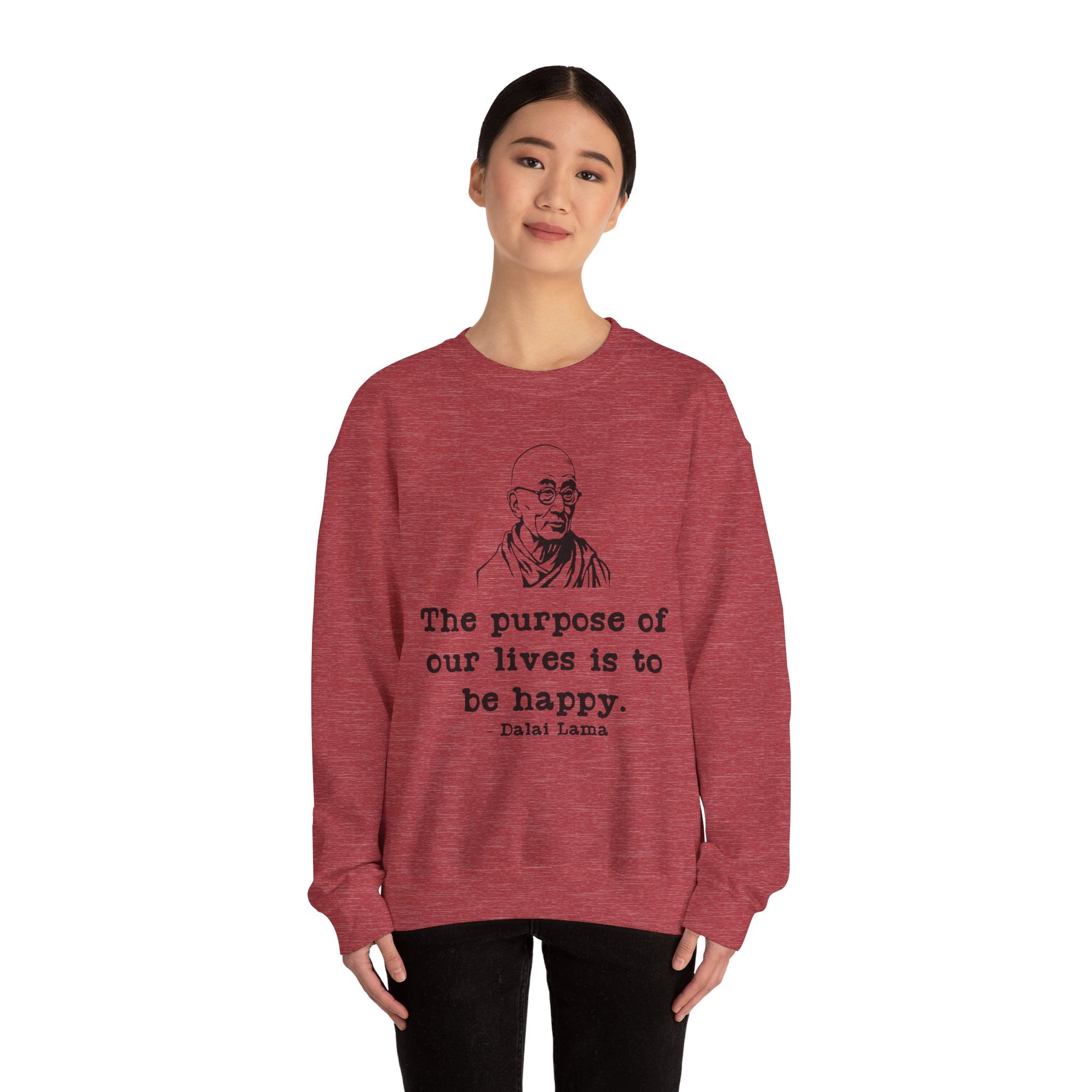Purpose of Life Womens Relaxed Sweatshirt (IW Black Logo) - Sweet Baby Jeez Teez