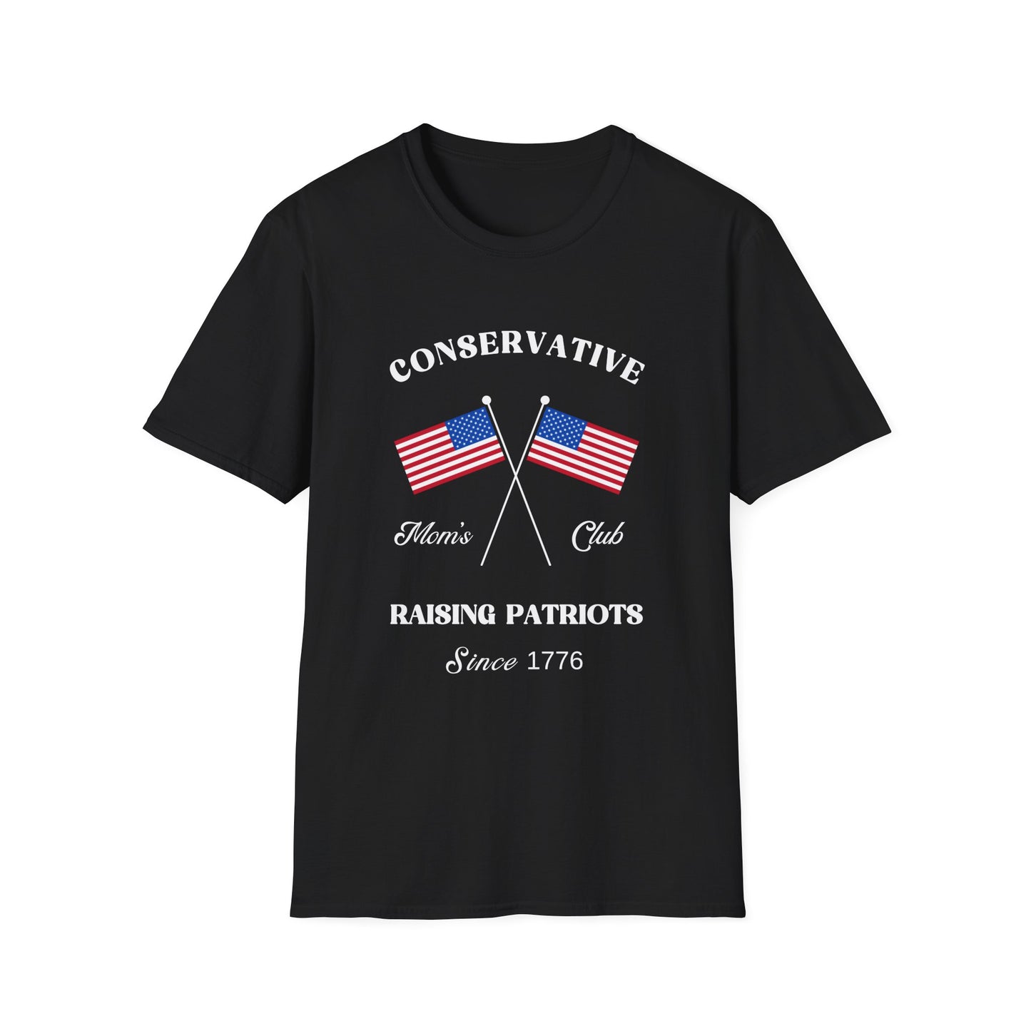 Conservative Mom's Club Women's Plus/Relaxed Tshirt (White Logo)