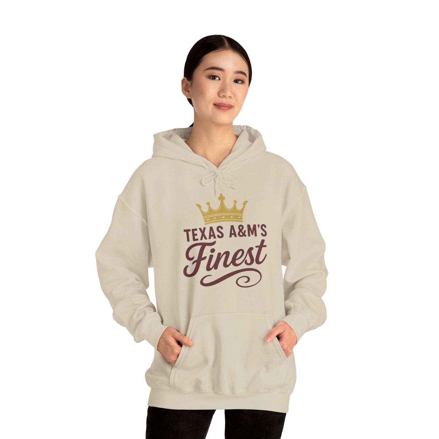 Texas A&M's Finest Unisex Heavy Blend Hoodie - Sweet Baby Jeez Teez