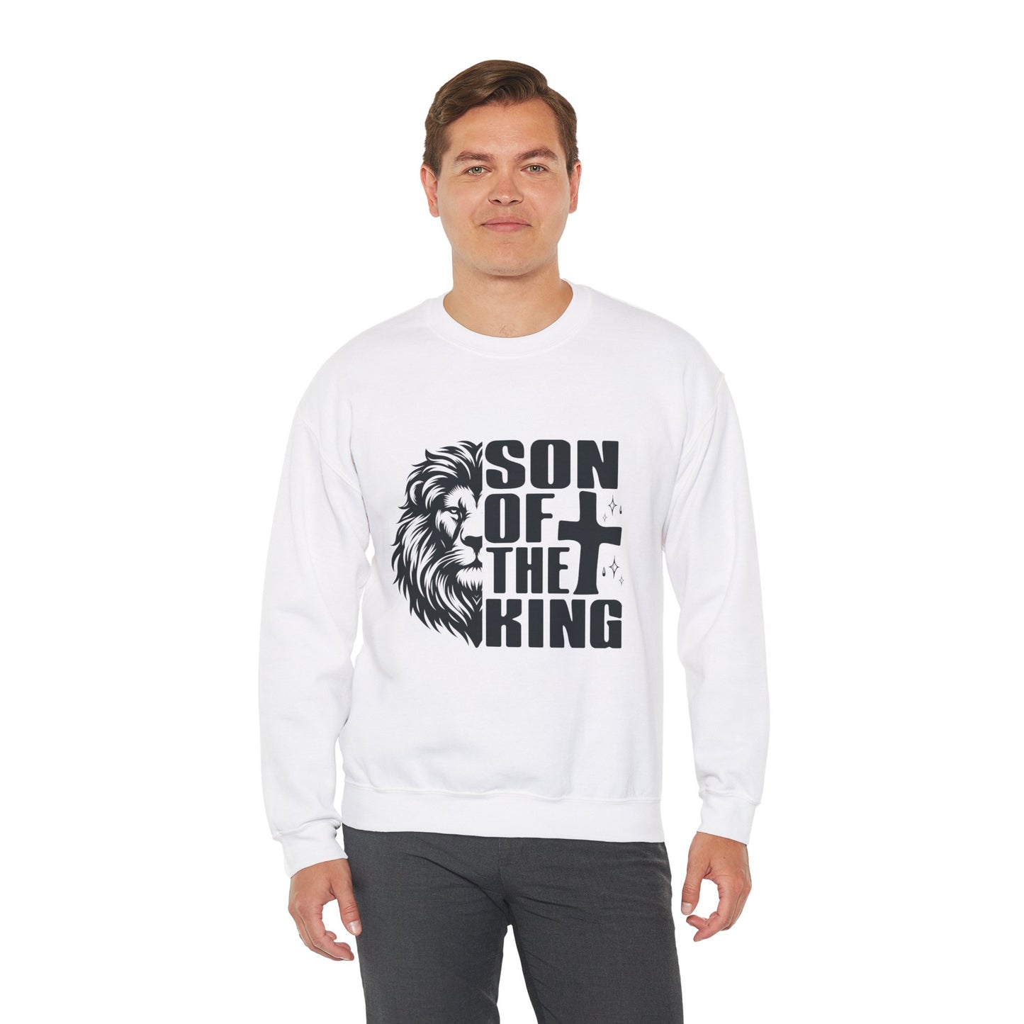 Son of the King Men's Sweatshirt (Black Logo) - Sweet Baby Jeez Teez