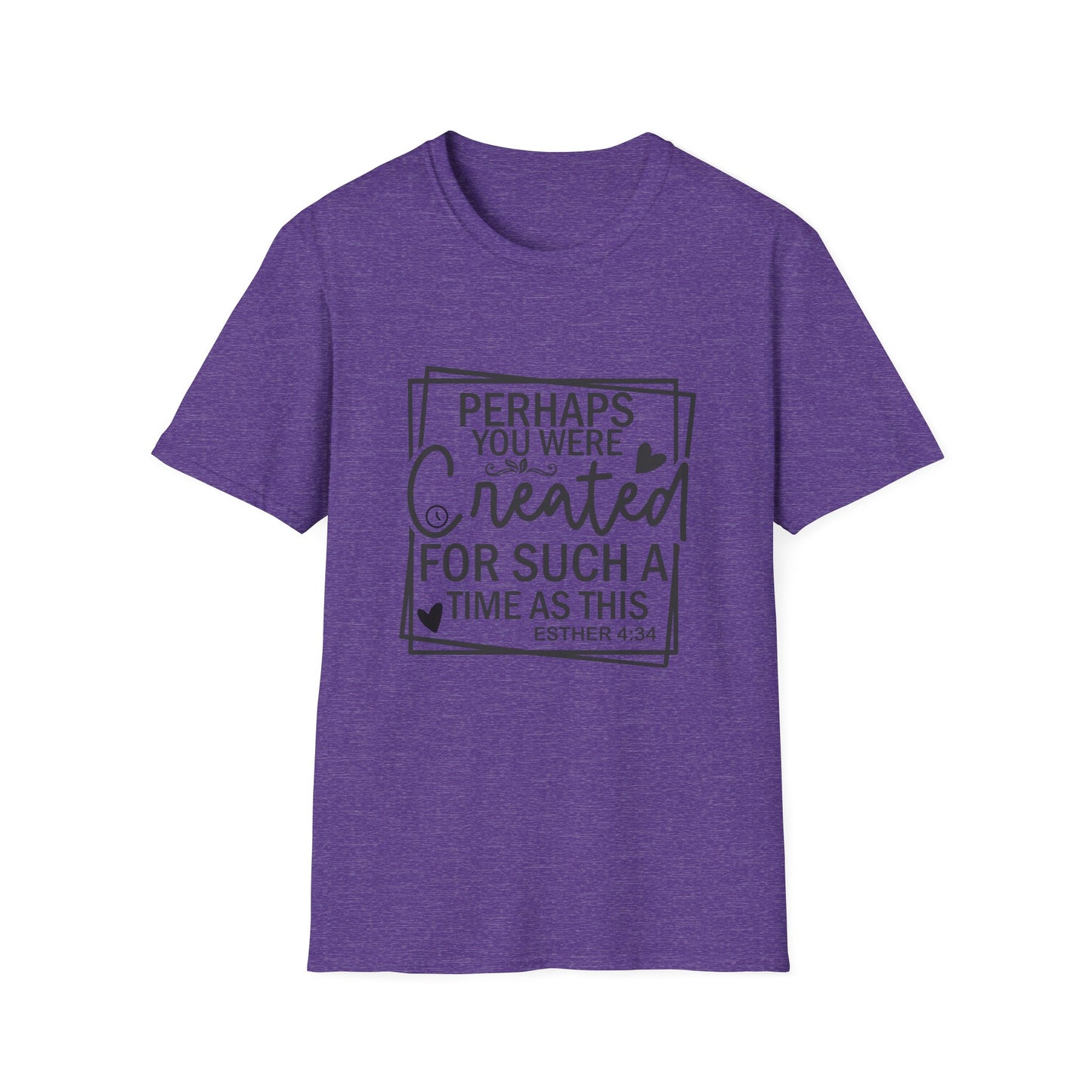 Esther 4:14 Women's Relaxed Softstyle Tshirt (Black Logo) - Sweet Baby Jeez Teez