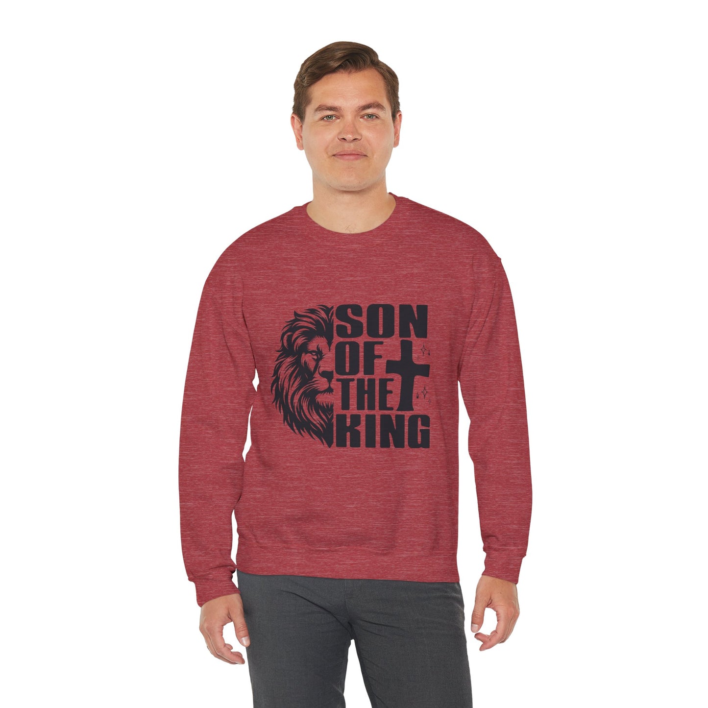 Son of the King Men's Sweatshirt (Black Logo) - Sweet Baby Jeez Teez