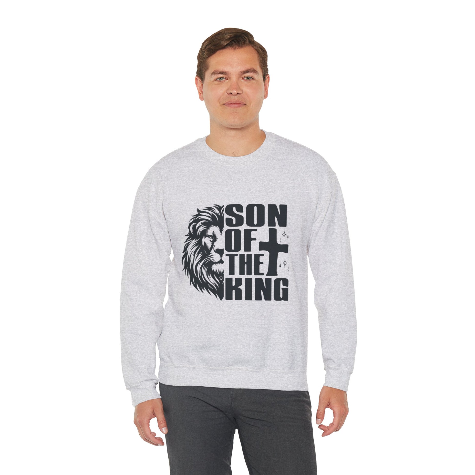 Son of the King Men's Sweatshirt (Black Logo) - Sweet Baby Jeez Teez