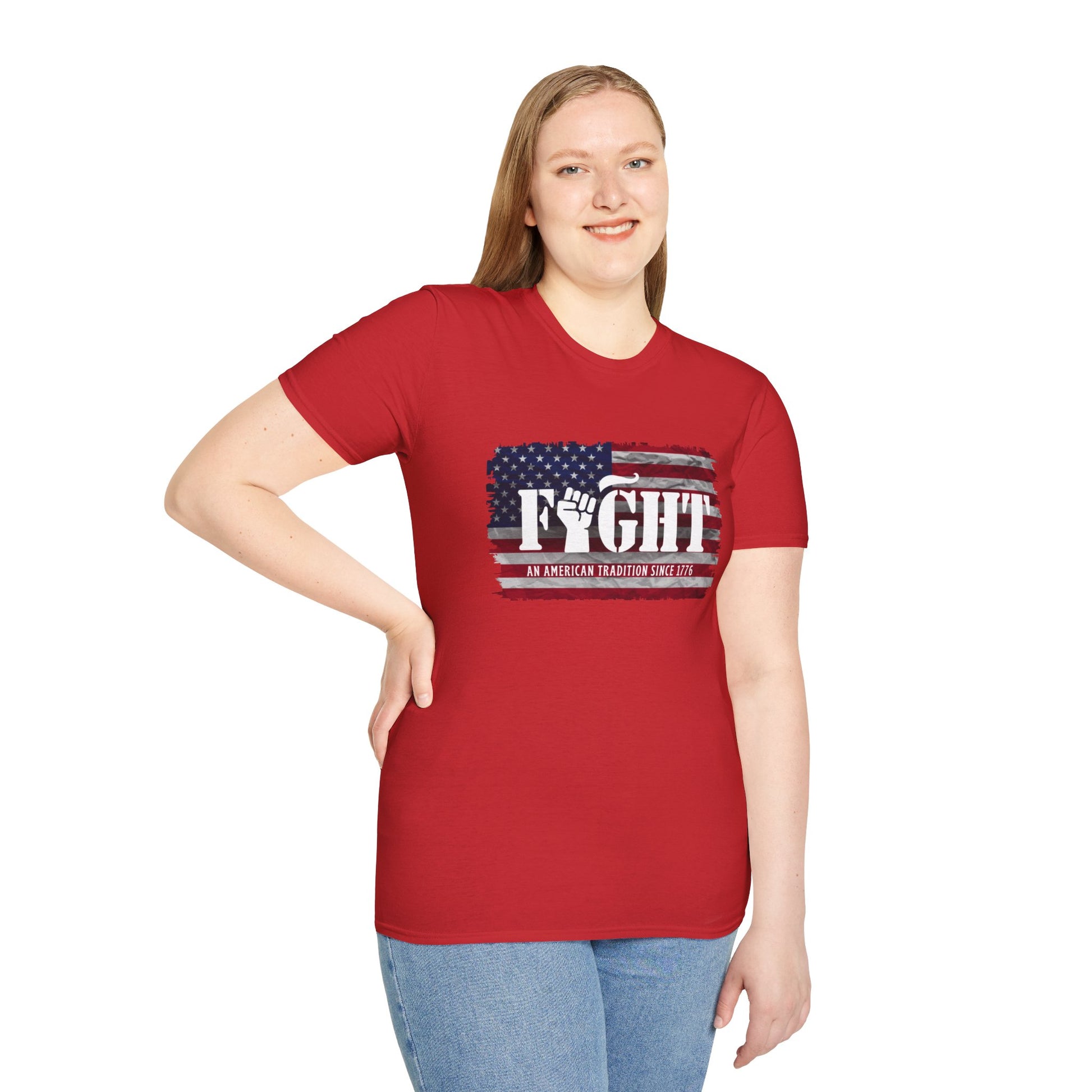 Fight Flag Women's Relaxed/Plus Tshirt - Sweet Baby Jeez Teez