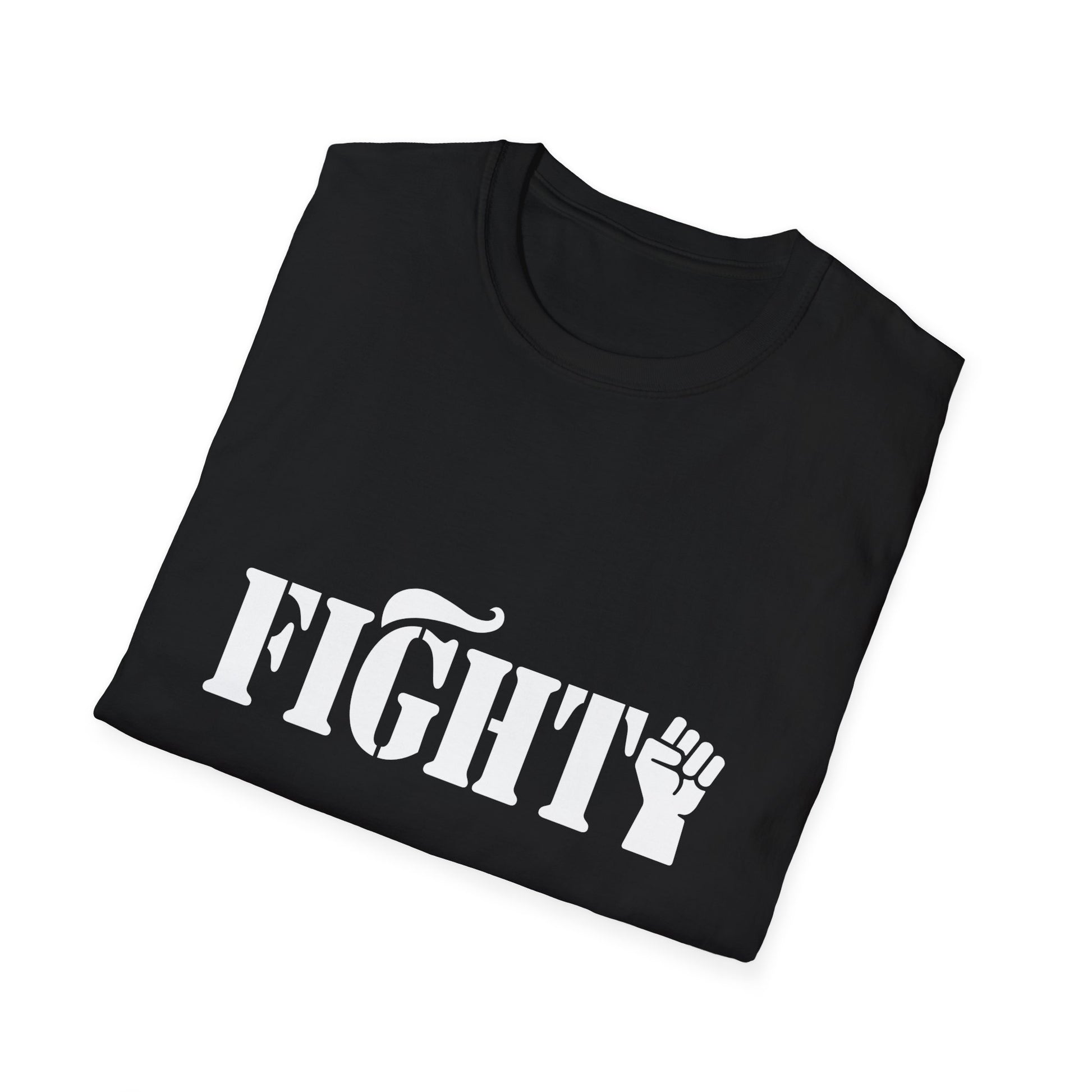 Fight Women's Relaxed/Plus Tshirt (White Fist Logo) - Sweet Baby Jeez Teez