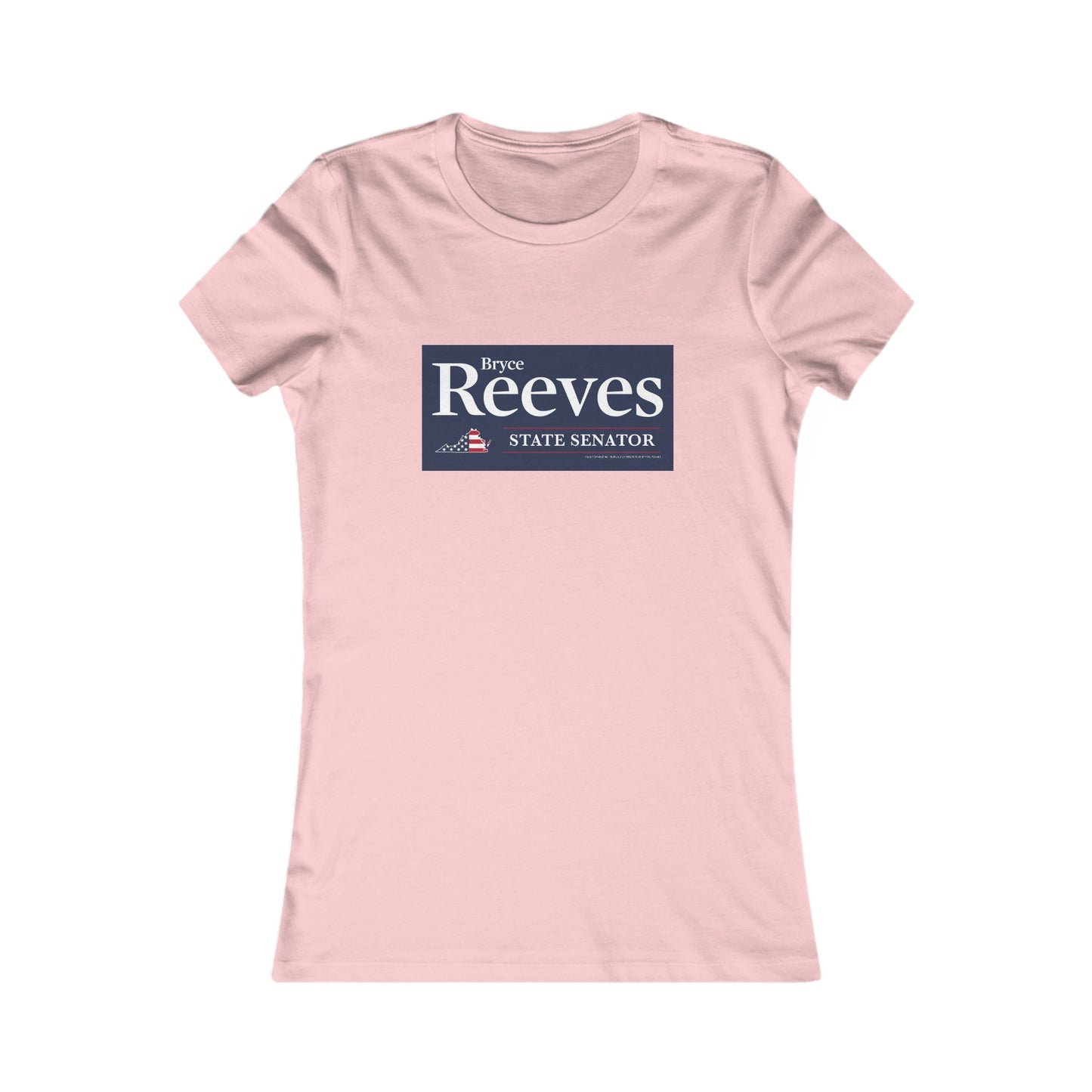Senator Bryce Reeves Women's Fitted Tshirt (Blue Logo) - Sweet Baby Jeez Teez