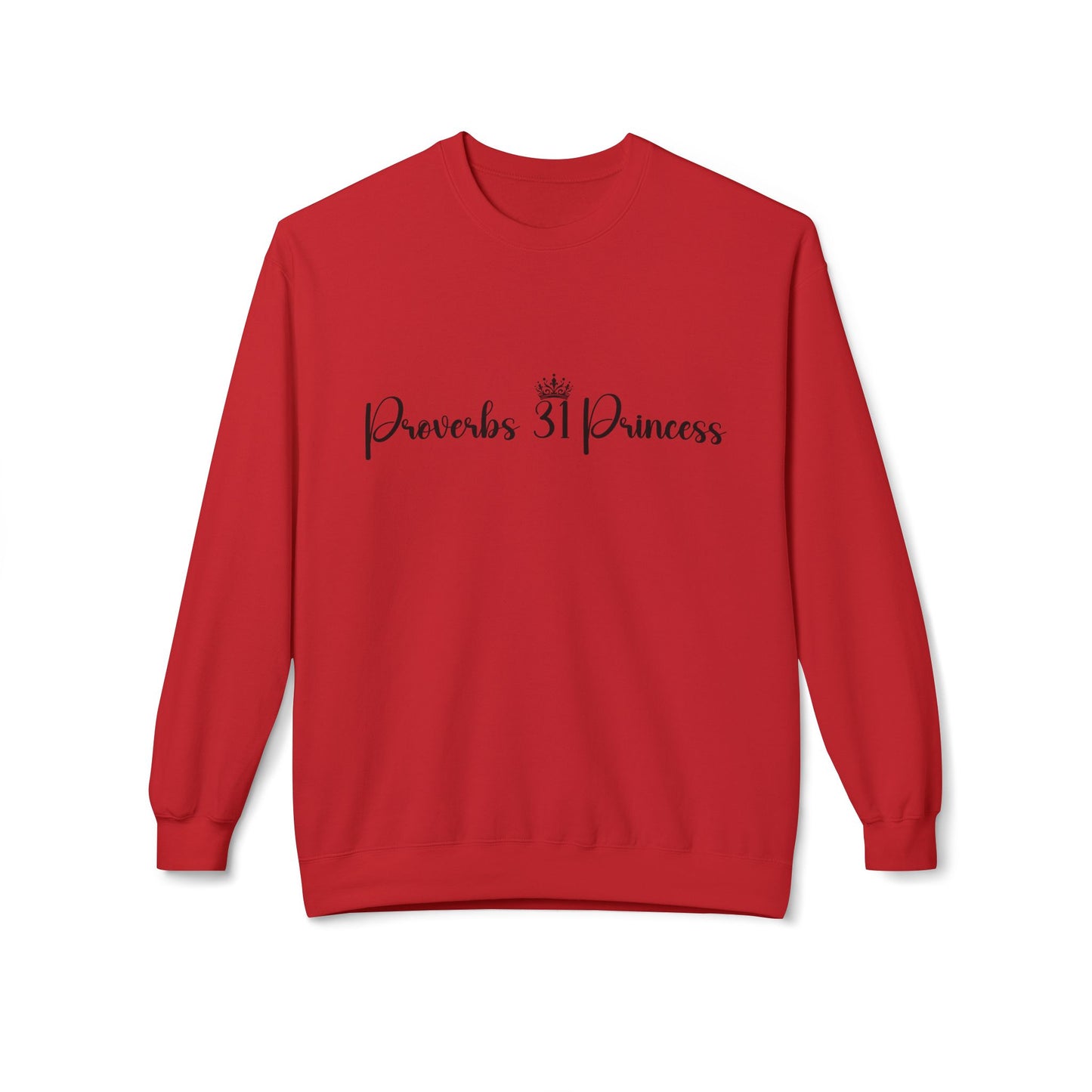 Proverbs 31 Princess Women's Relaxed Sweatshirt (Black Logo)