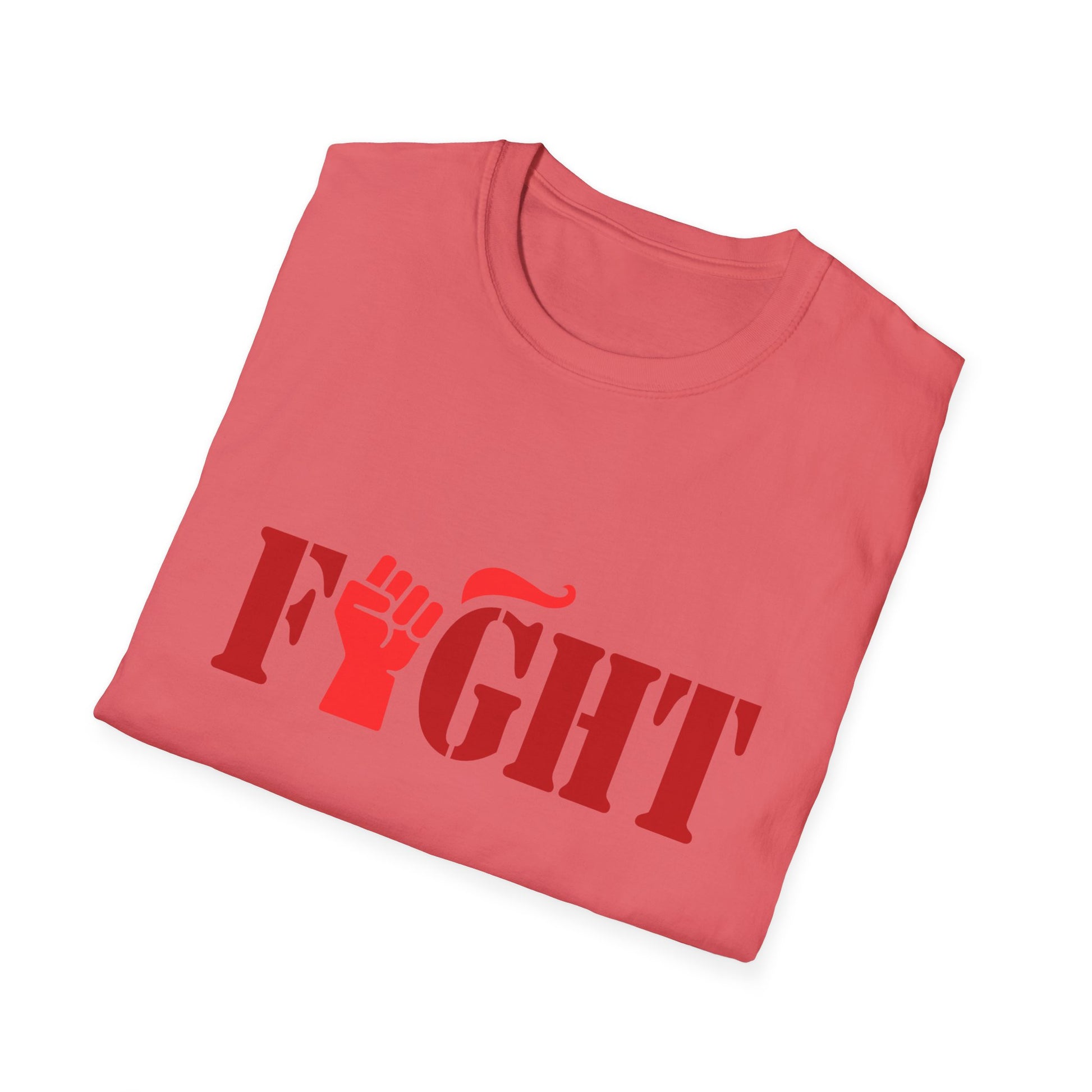Fight Women's Relaxed/Plus Tshirt (Red Fist Logo) - Sweet Baby Jeez Teez