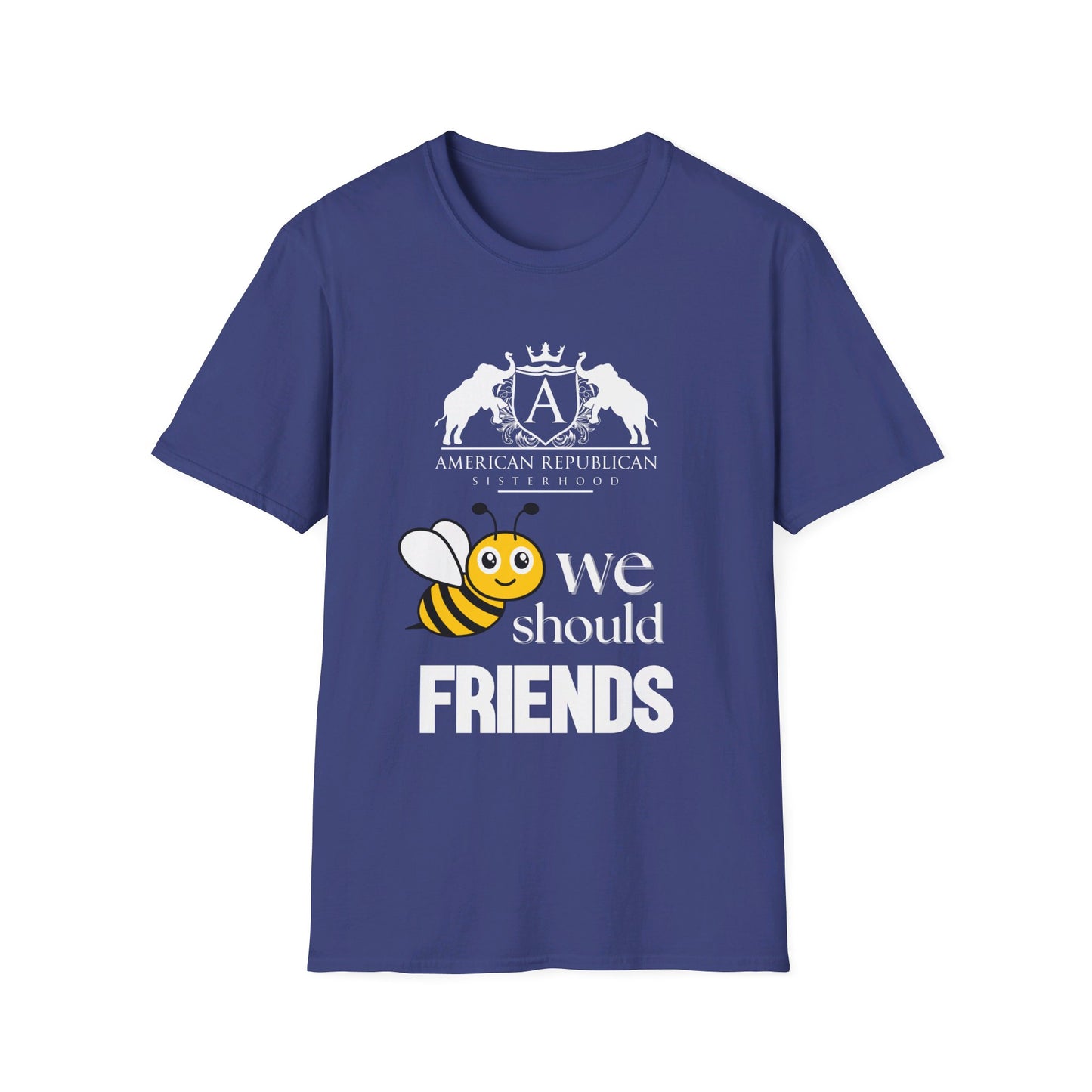 Bee Friends Women's Relaxed/Unisex Tshirt (ARS - Cartoon Logo) - Sweet Baby Jeez Teez
