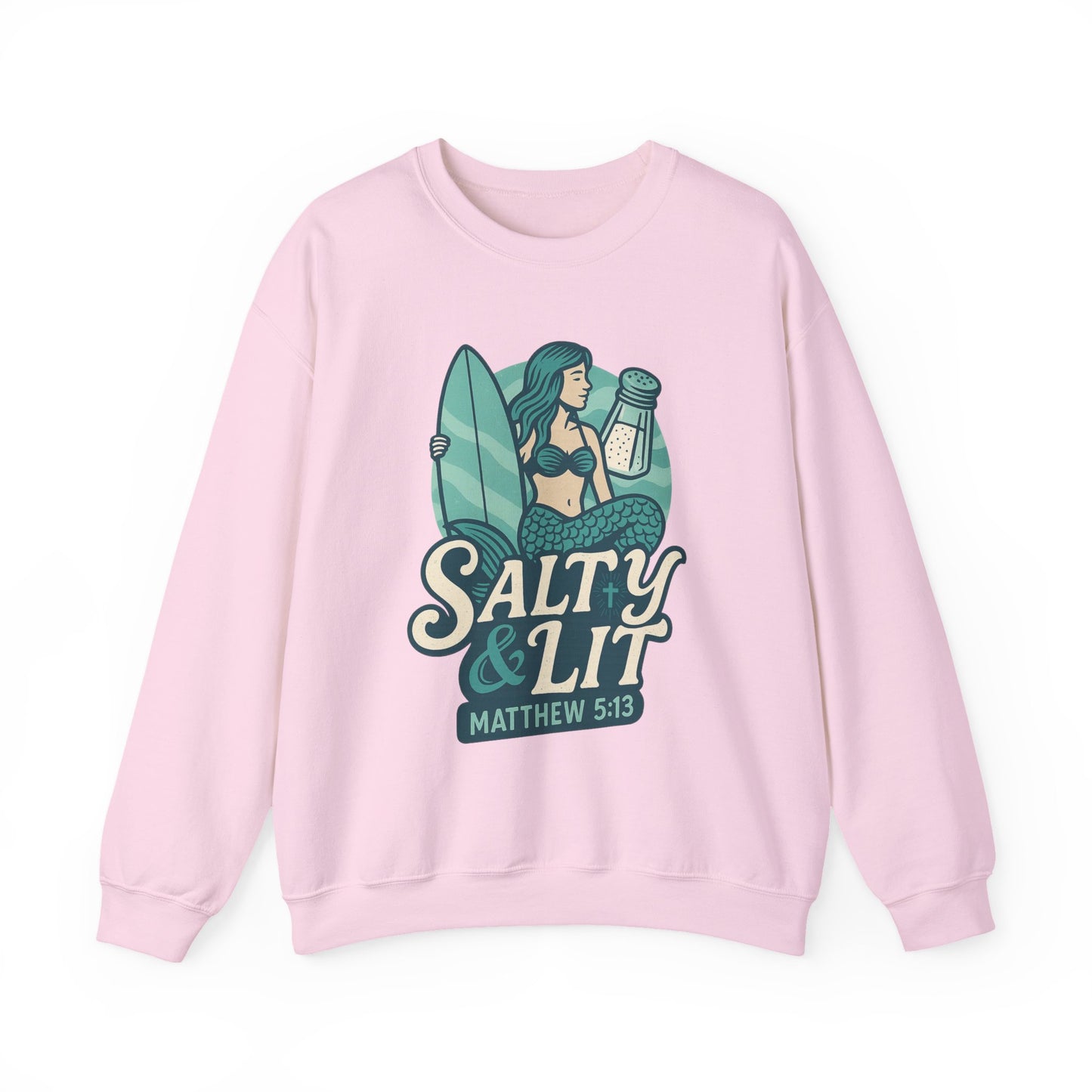 "Salty & Lit" Christian Women's Scripture Sweatshirt