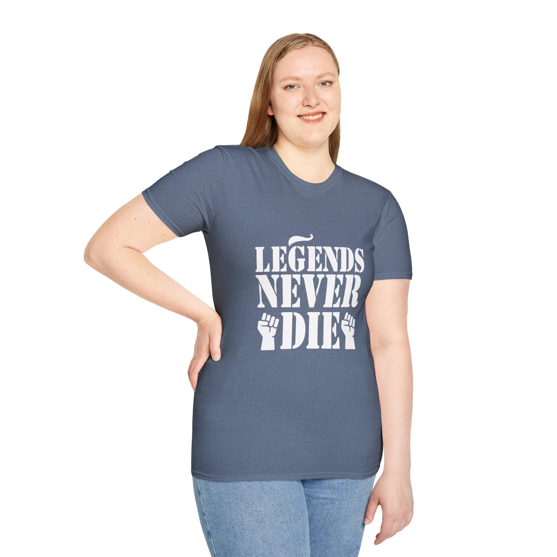 Legends Women's Relaxed/Plus Tshirt (White Logo) - Sweet Baby Jeez Teez