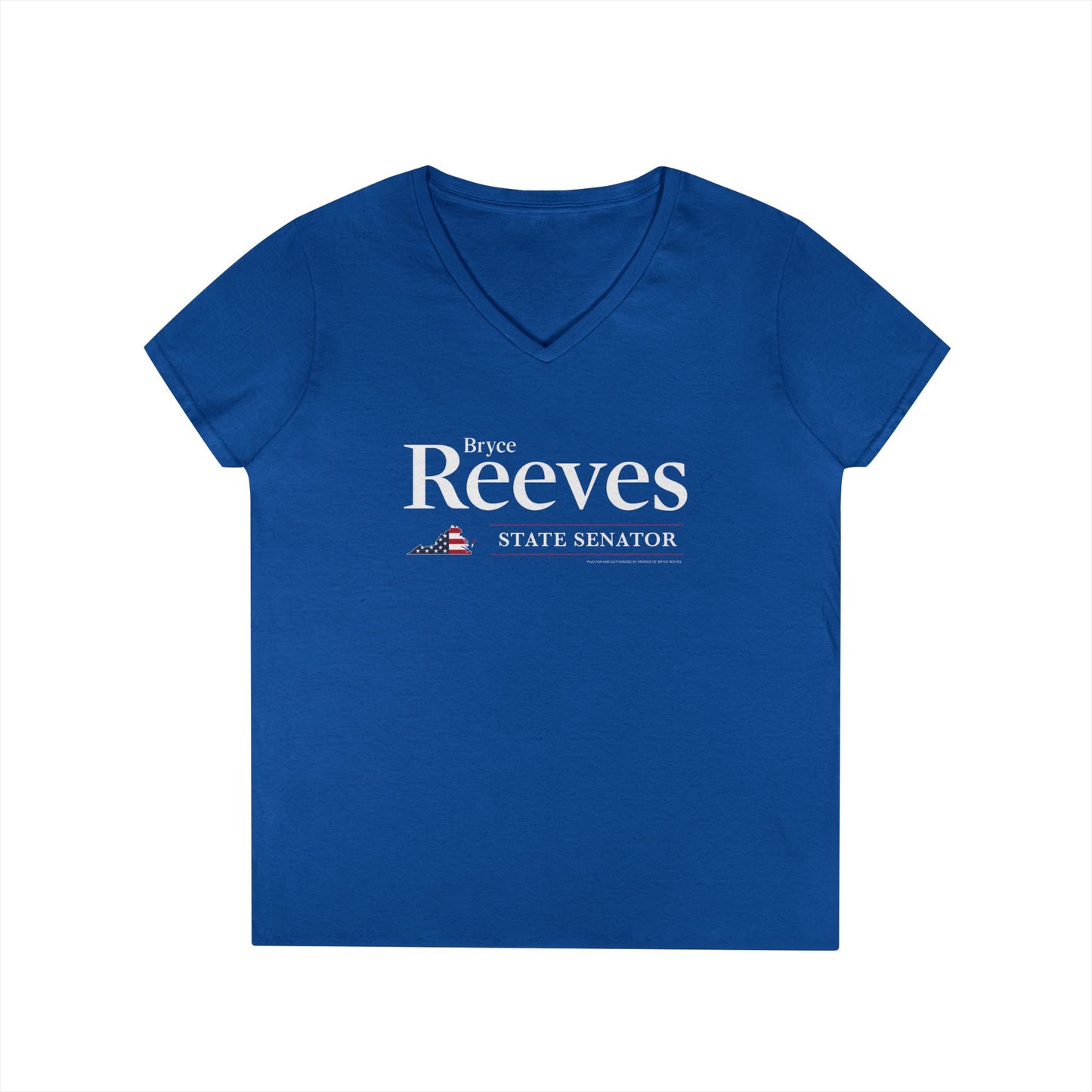 Bryce Reeves Logo Women's V-Neck T-Shirt - Sweet Baby Jeez Teez