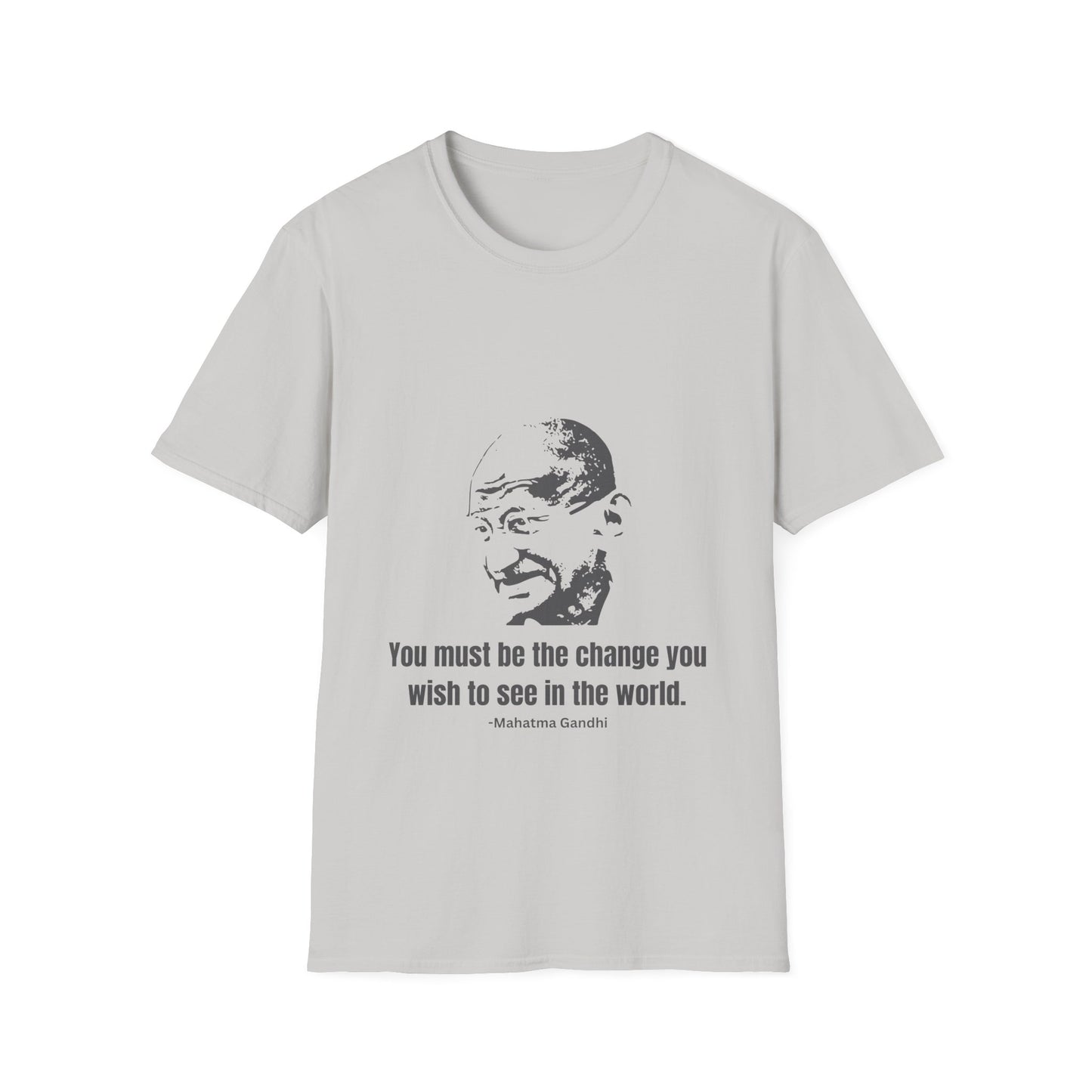 Be the Change Men's Tshirt (IW Gray Logo) - Sweet Baby Jeez Teez
