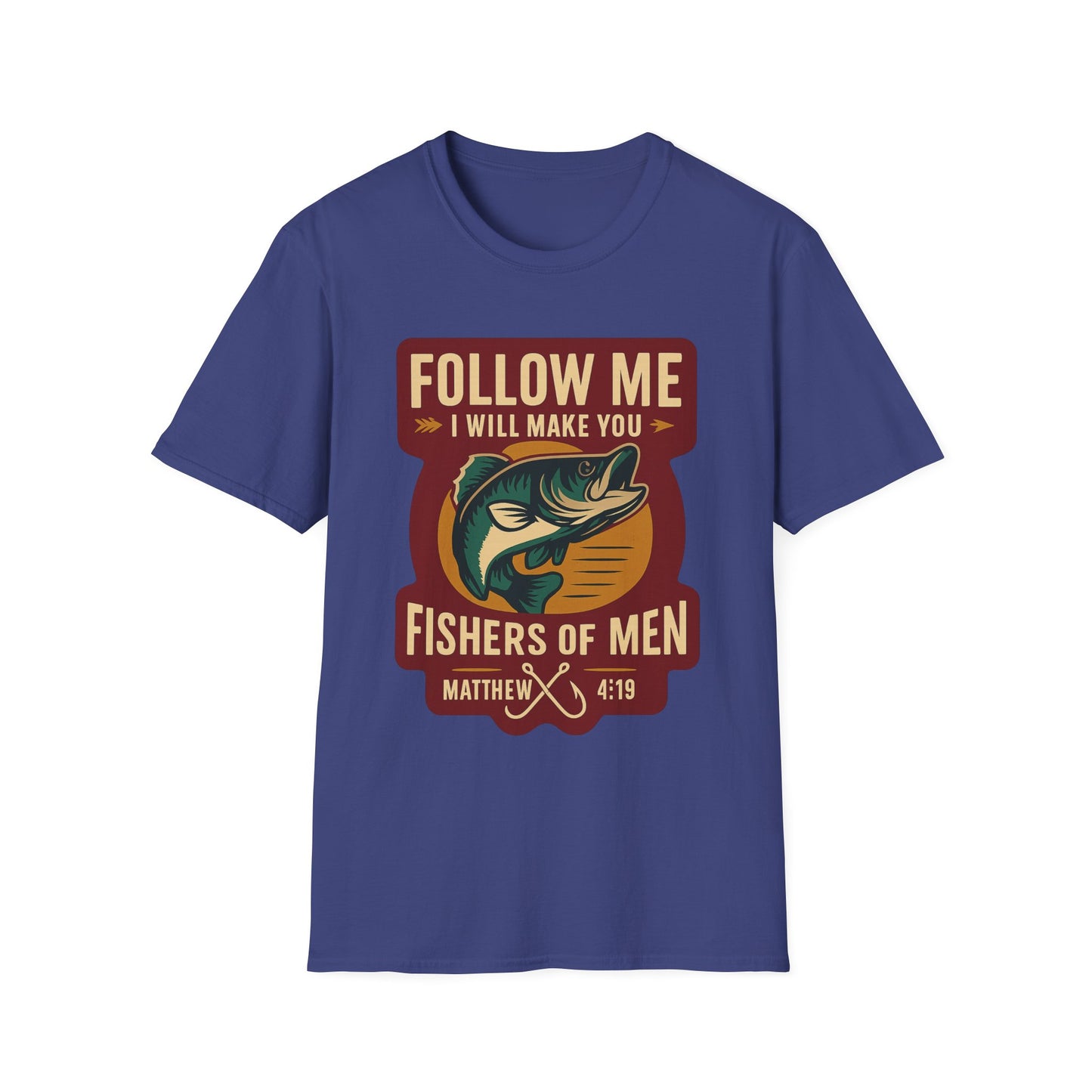 "Follow Me" Bible Verse Unisex Softstyle Tshirt