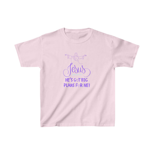 Big Plans Girls Tshirt (Purple Logo) - Sweet Baby Jeez Teez