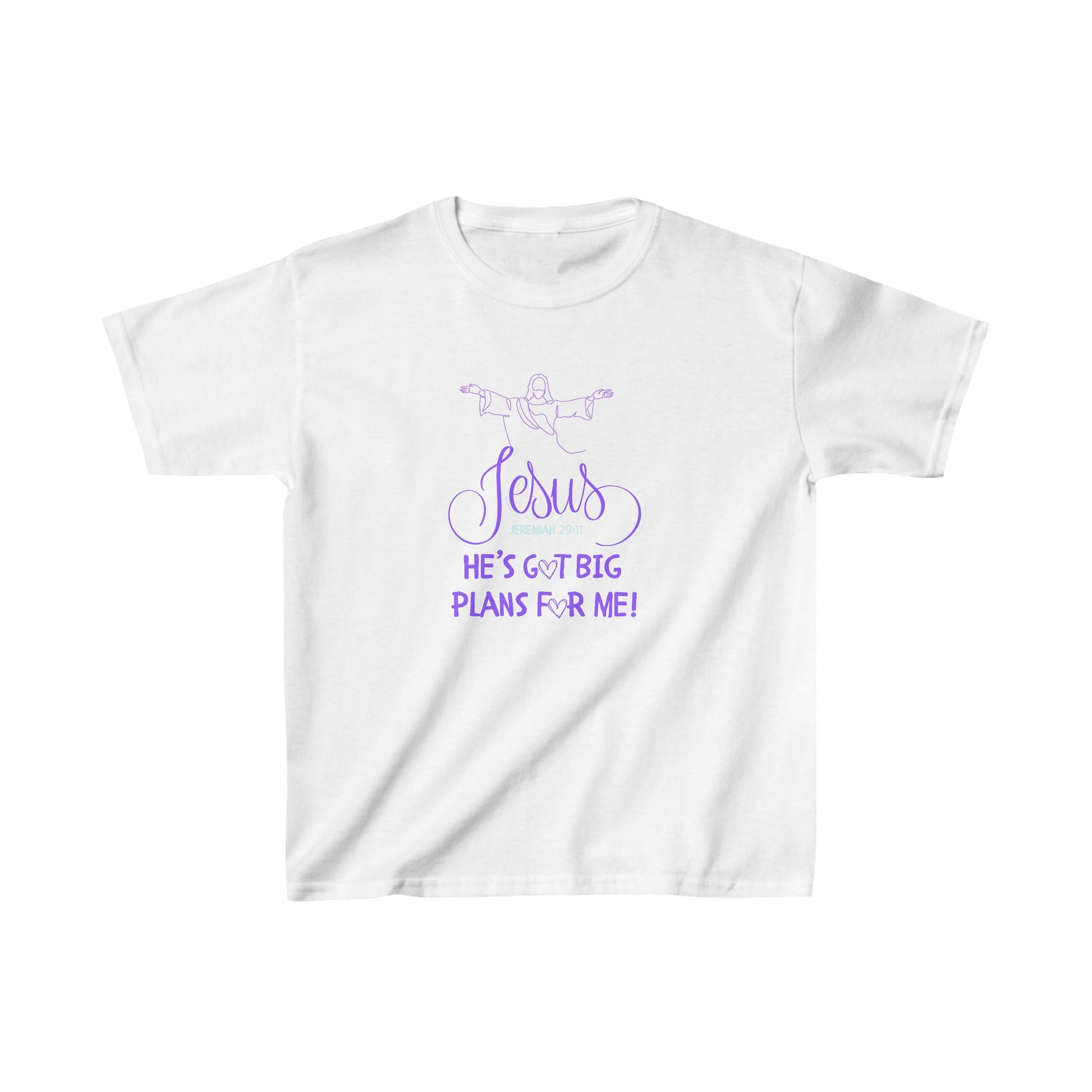 Big Plans Girls Tshirt (Purple Logo) - Sweet Baby Jeez Teez