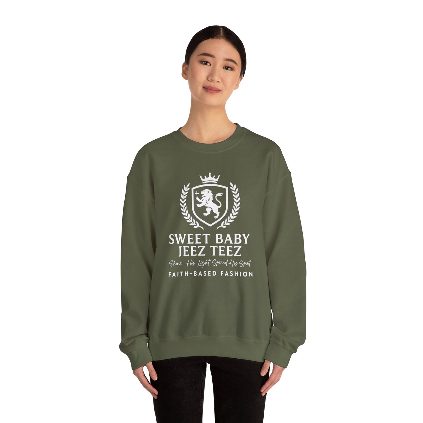 Sweet Baby Jeez Teez Faith-Based Fashion Sweatshirt