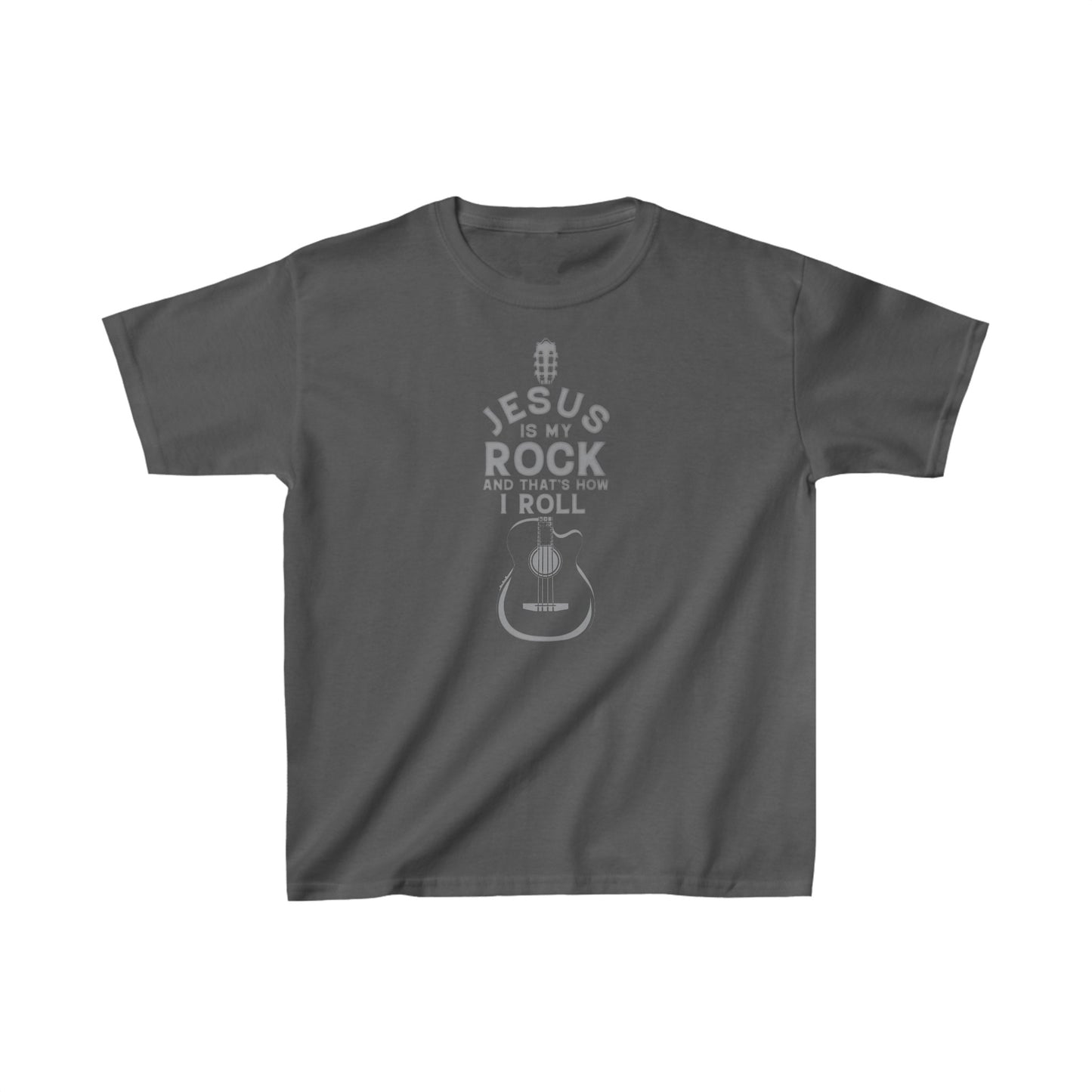 Jesus is My Rock Boys Tshirt (Gray Logo) - Sweet Baby Jeez Teez