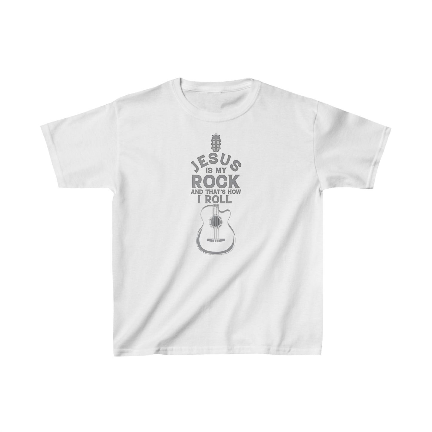Jesus is My Rock Boys Tshirt (Gray Logo) - Sweet Baby Jeez Teez