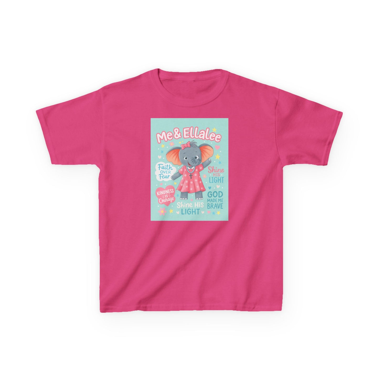 Ellalee the Elephant (TM) Girl's Tshirt (Mint Logo)