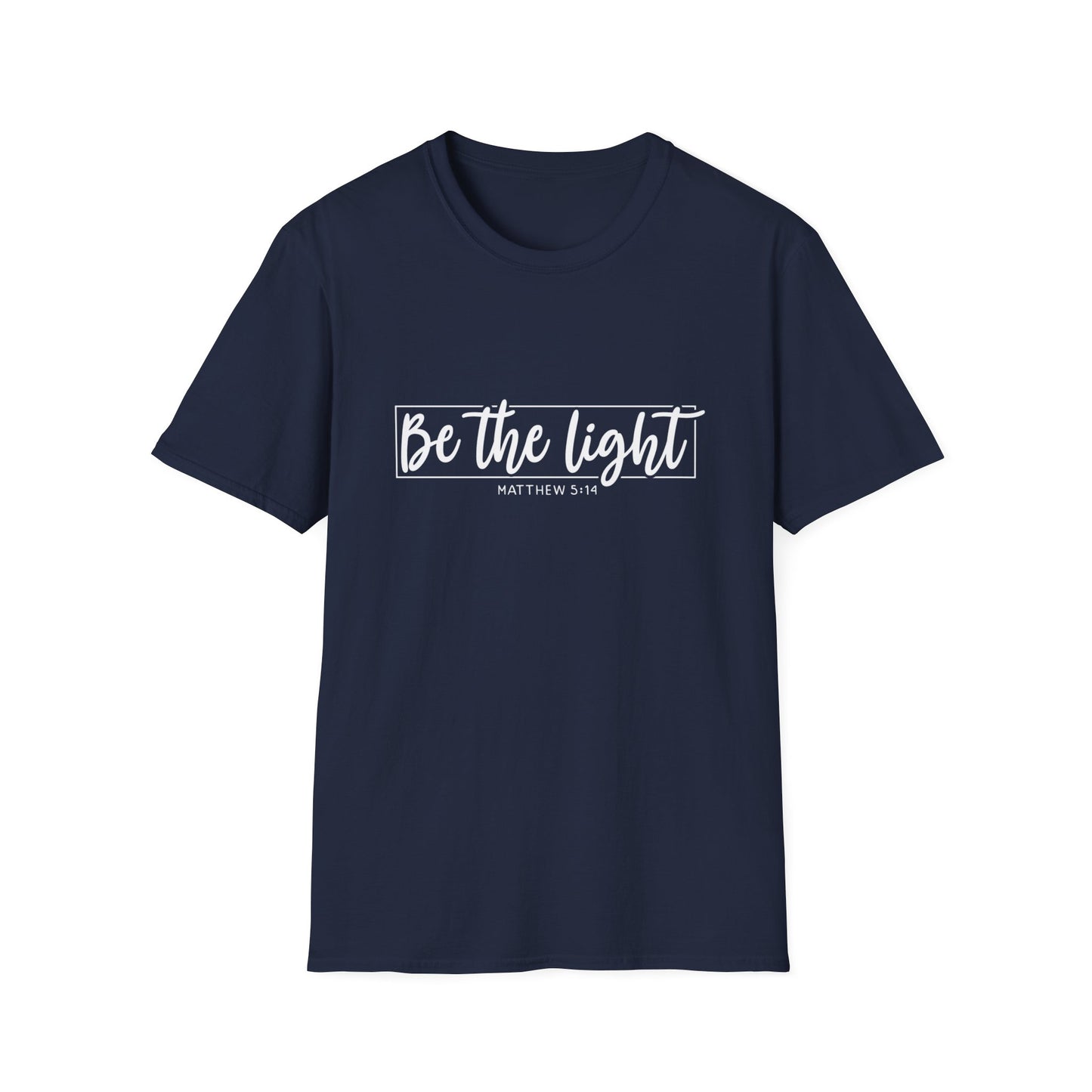Be the Light Womens Relaxed/Plus Tshirt (White Logo) - Sweet Baby Jeez Teez