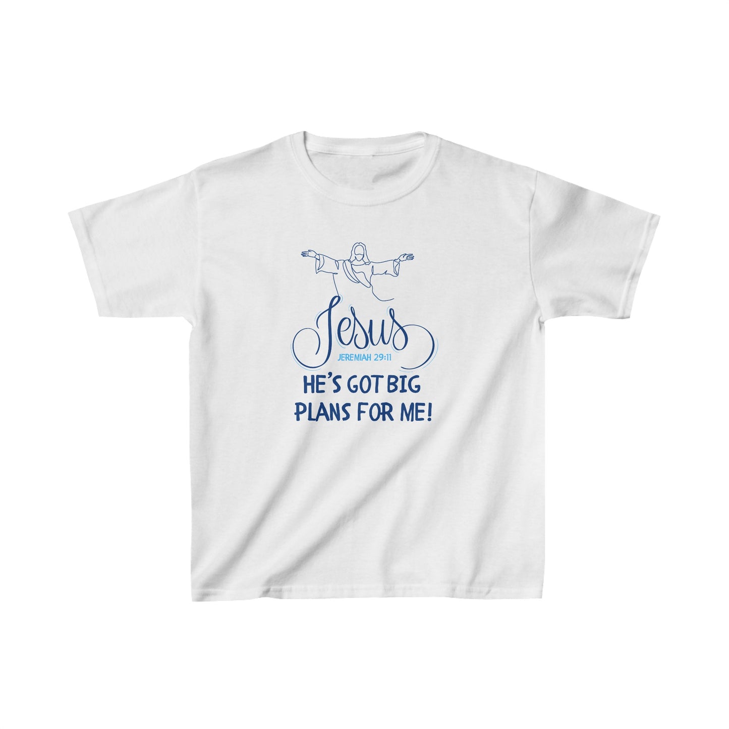 Jesus Has Big Plans Boy's Tshirt (Blue Logo) - Sweet Baby Jeez Teez
