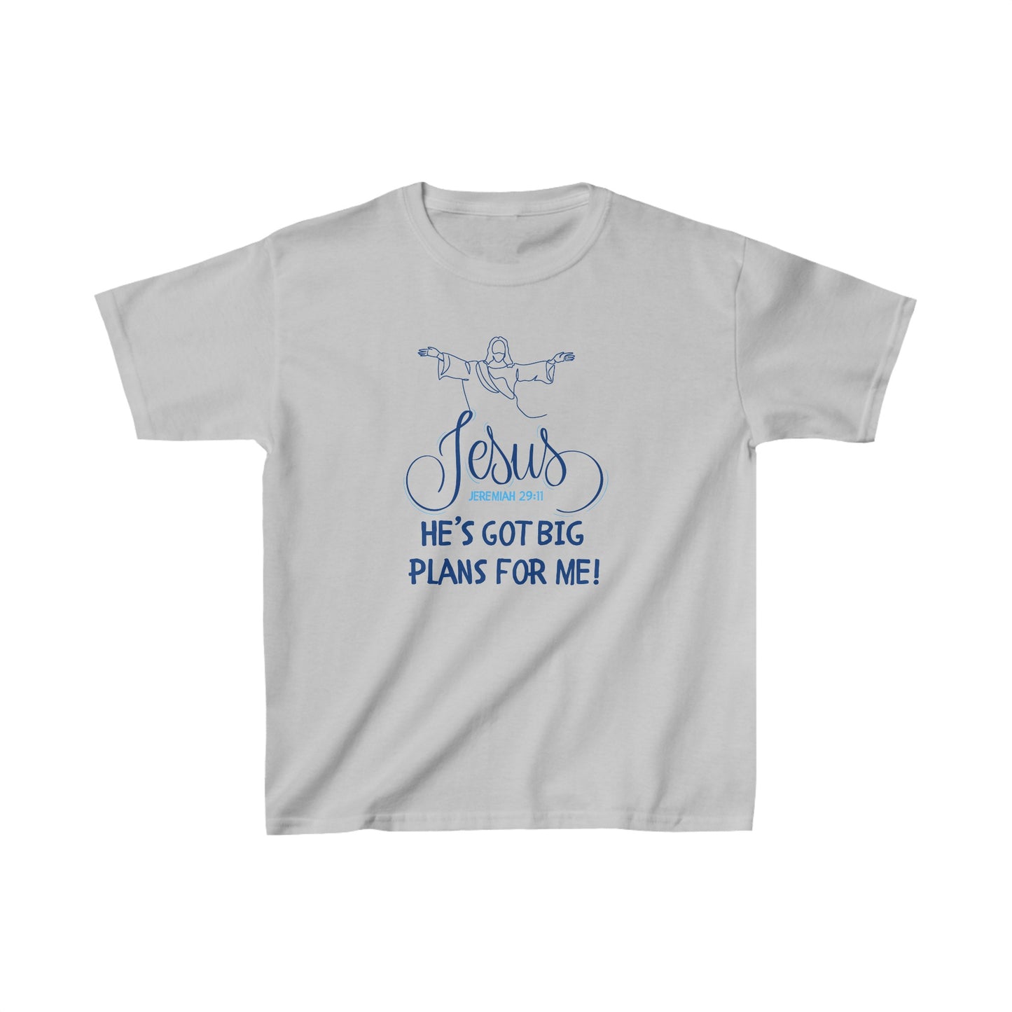 Jesus Has Big Plans Boy's Tshirt (Blue Logo) - Sweet Baby Jeez Teez