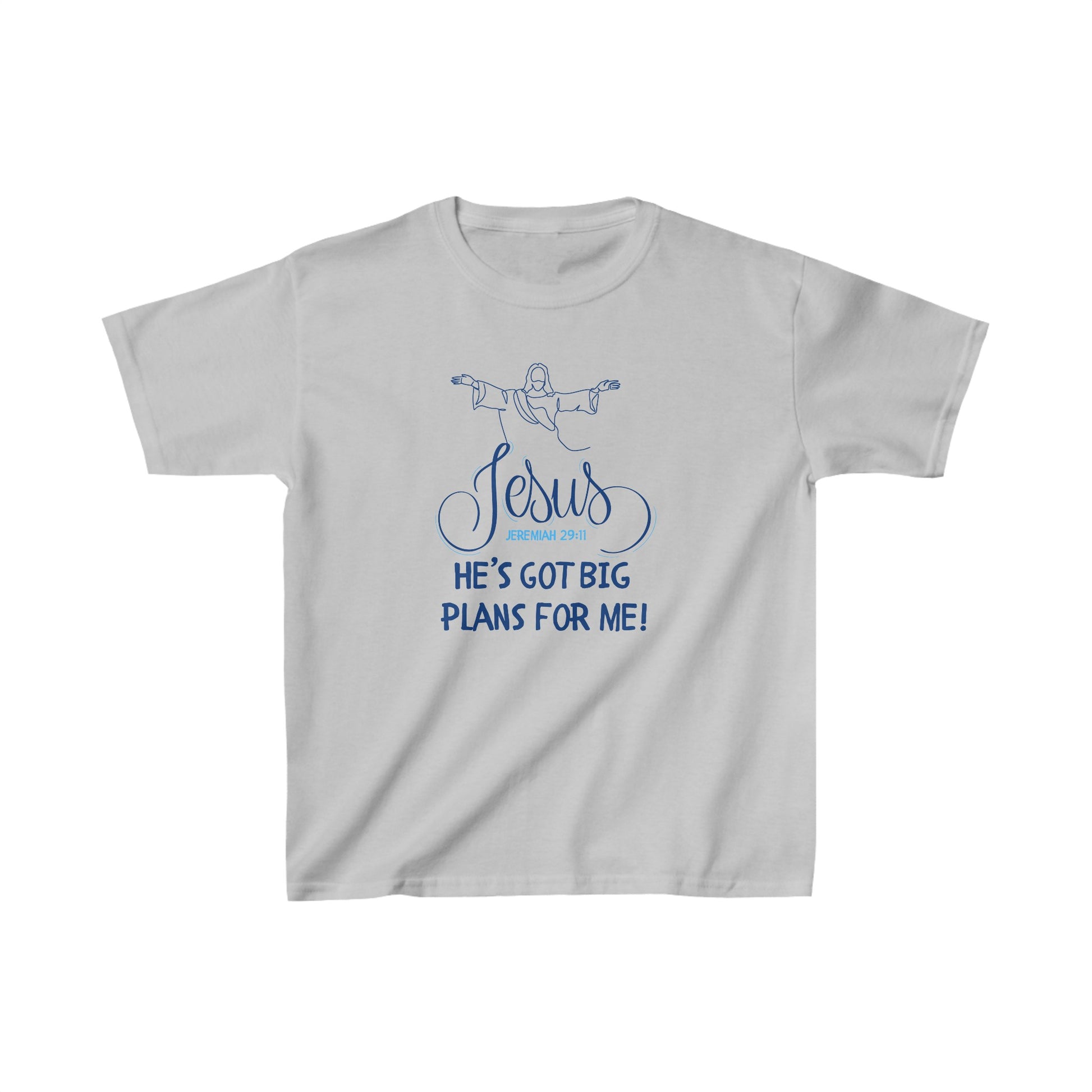 Jesus Has Big Plans Boy's Tshirt (Blue Logo) - Sweet Baby Jeez Teez