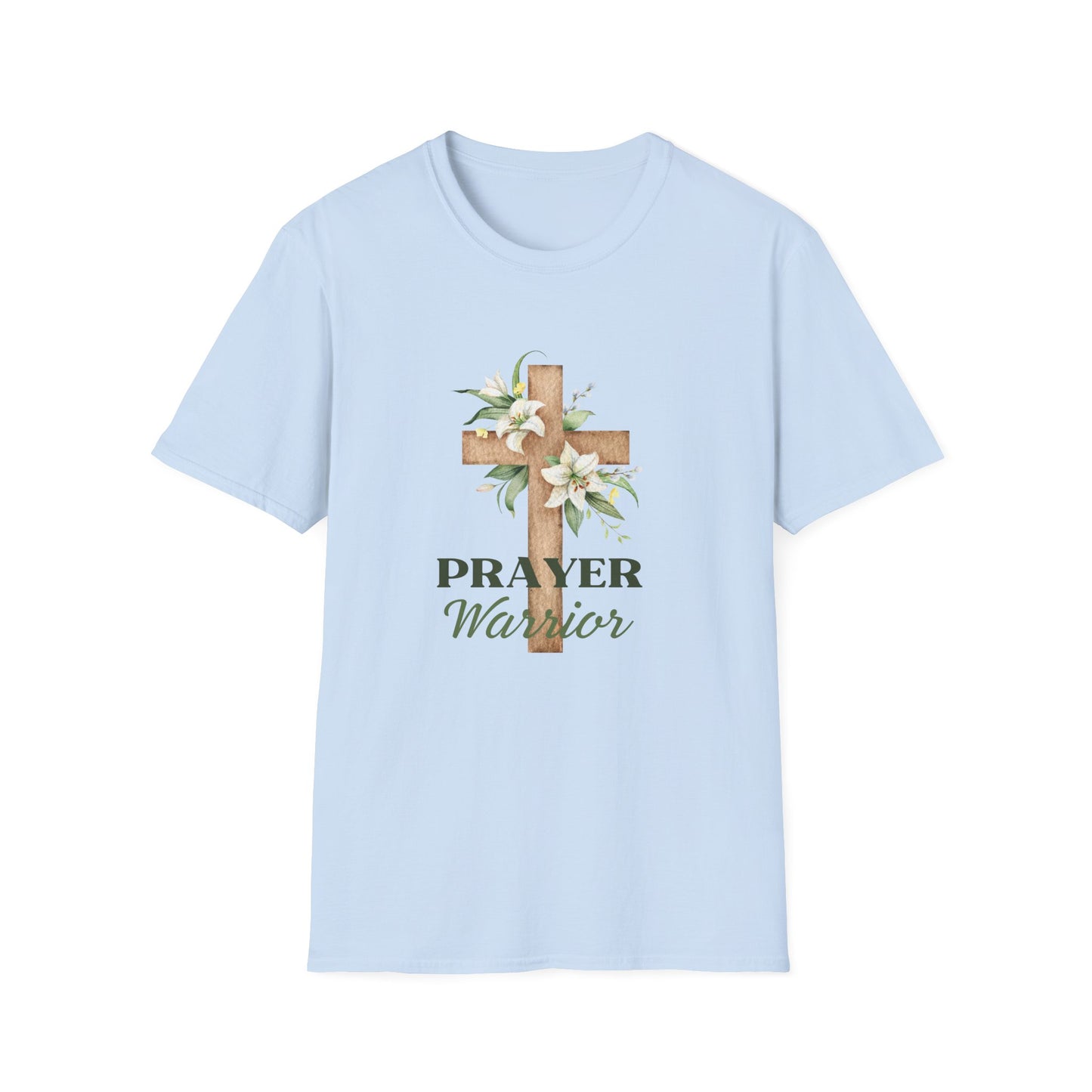 Prayer Warrior Women's Relaxed/Plus Tshirt (Lillies Logo) - Sweet Baby Jeez Teez