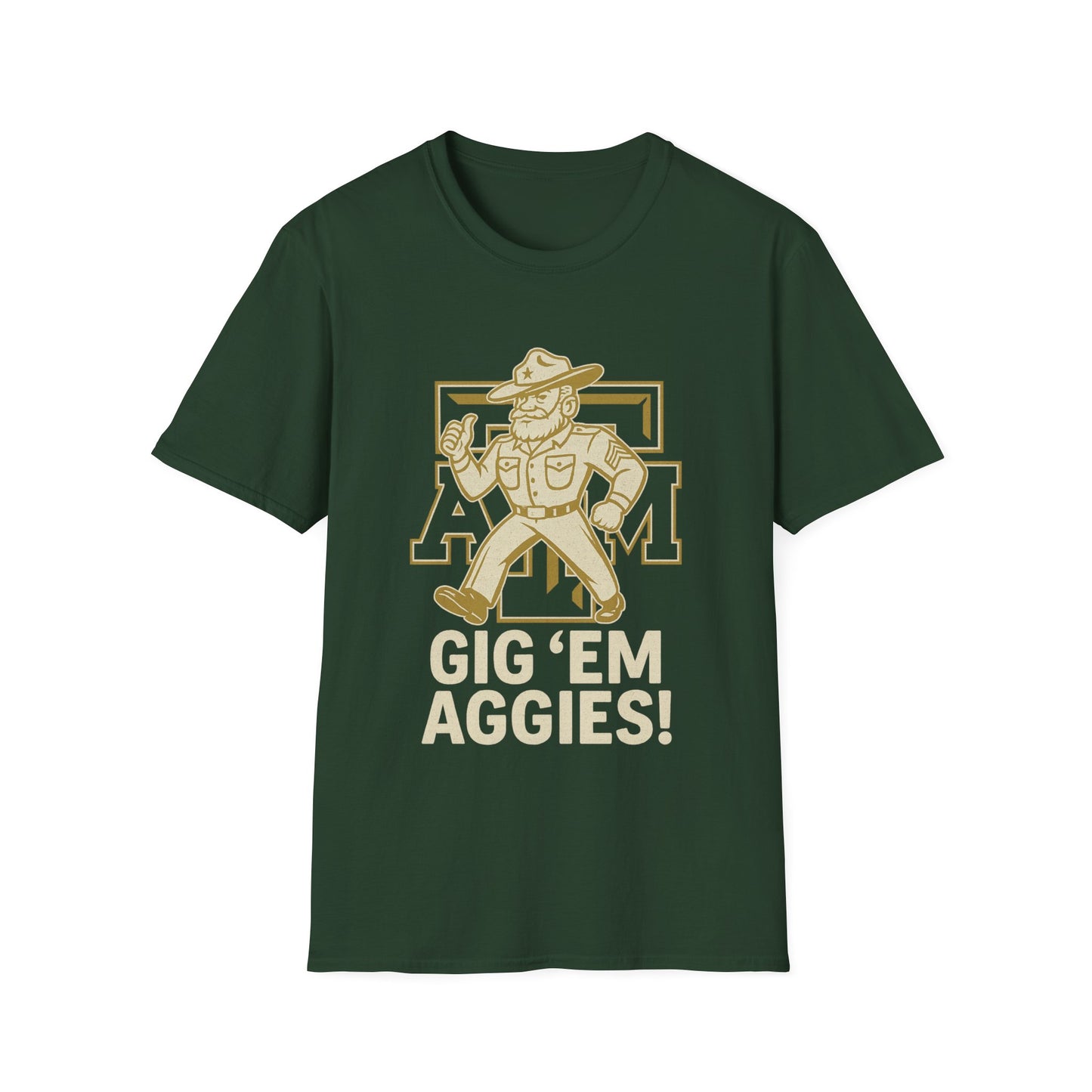 Gig 'Em Aggies Texas A&M Unisex Softstyle T-Shirt - Sweet Baby Jeez Teez