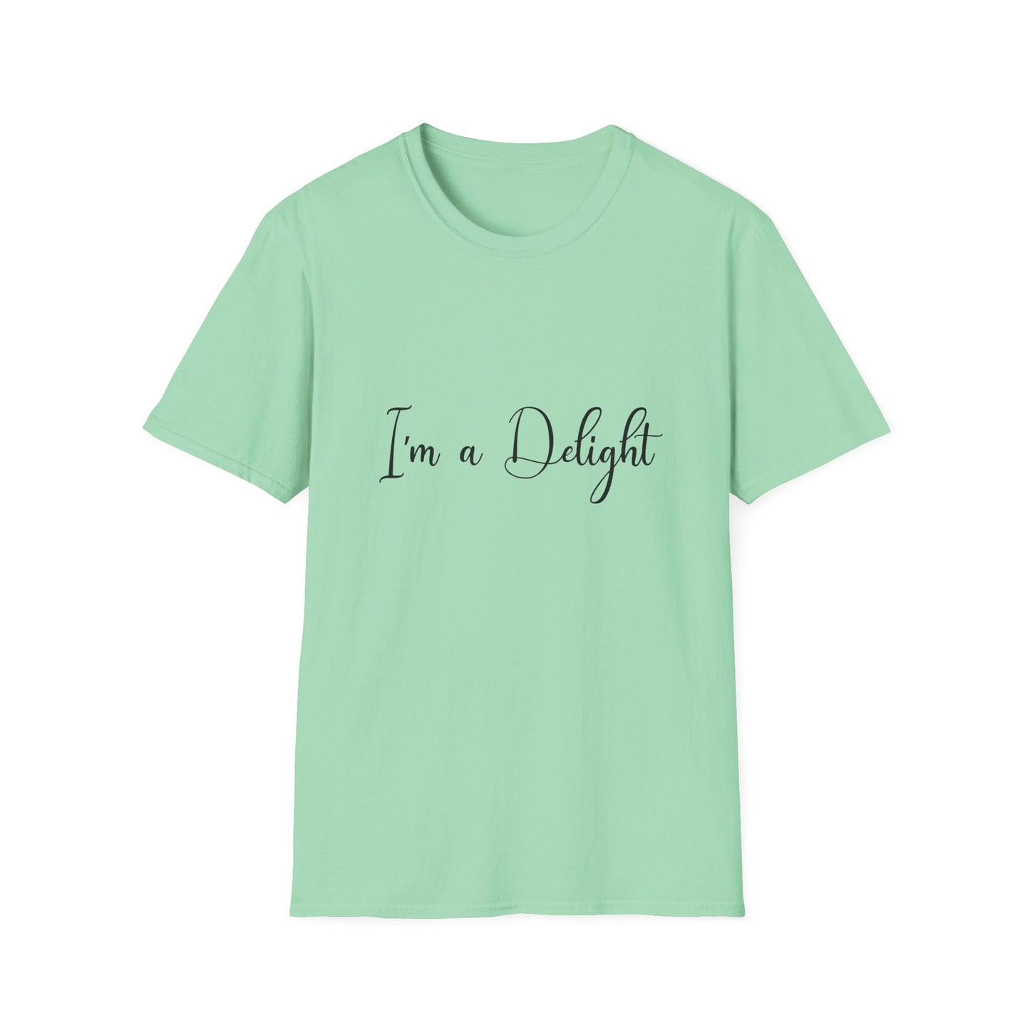 I'm a Delight Womens Relaxed/Plus Tshirt (FP Black Logo) - Sweet Baby Jeez Teez