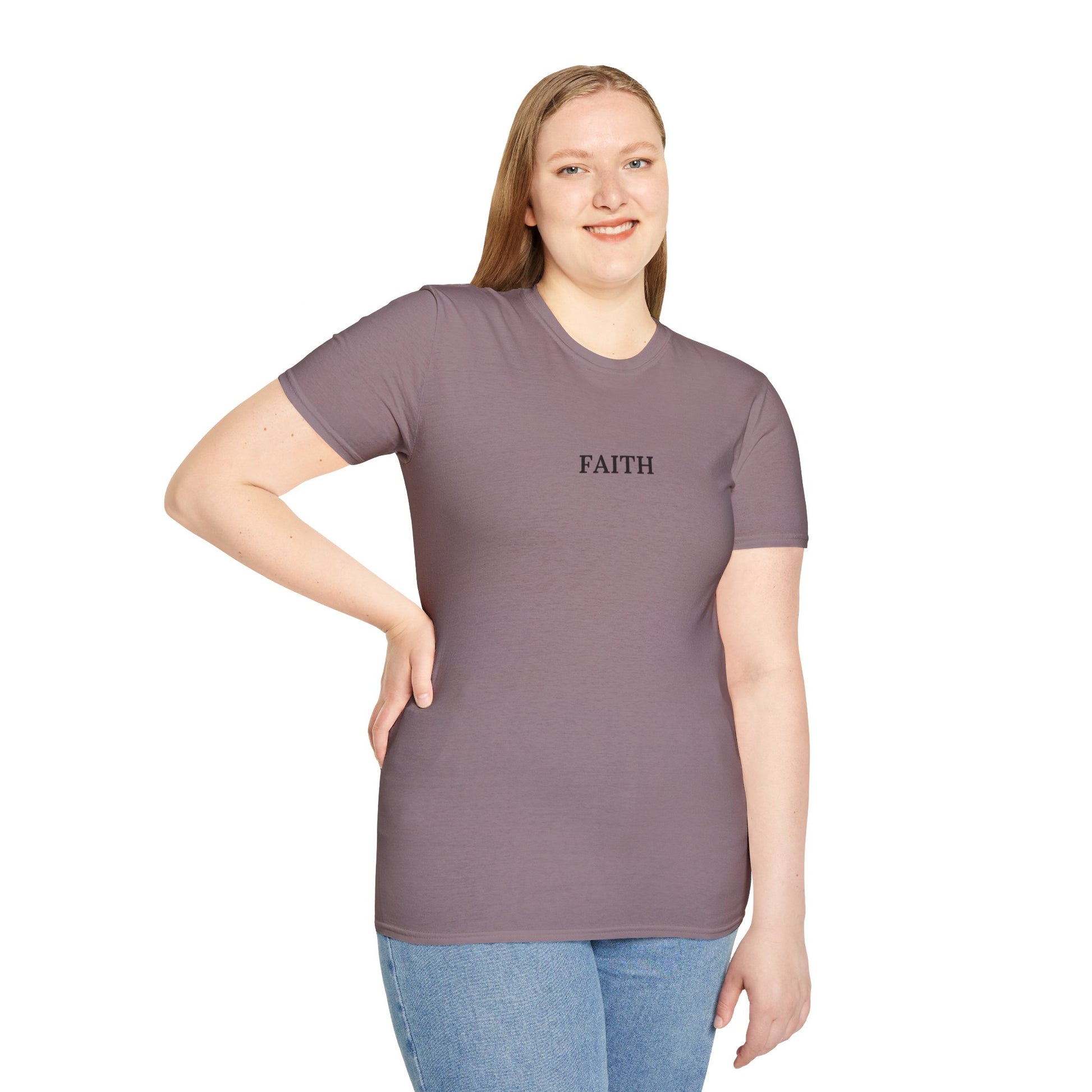 Have a Little Faith Women's Relaxed/Plus Tshirt (Black Logo) - Sweet Baby Jeez Teez