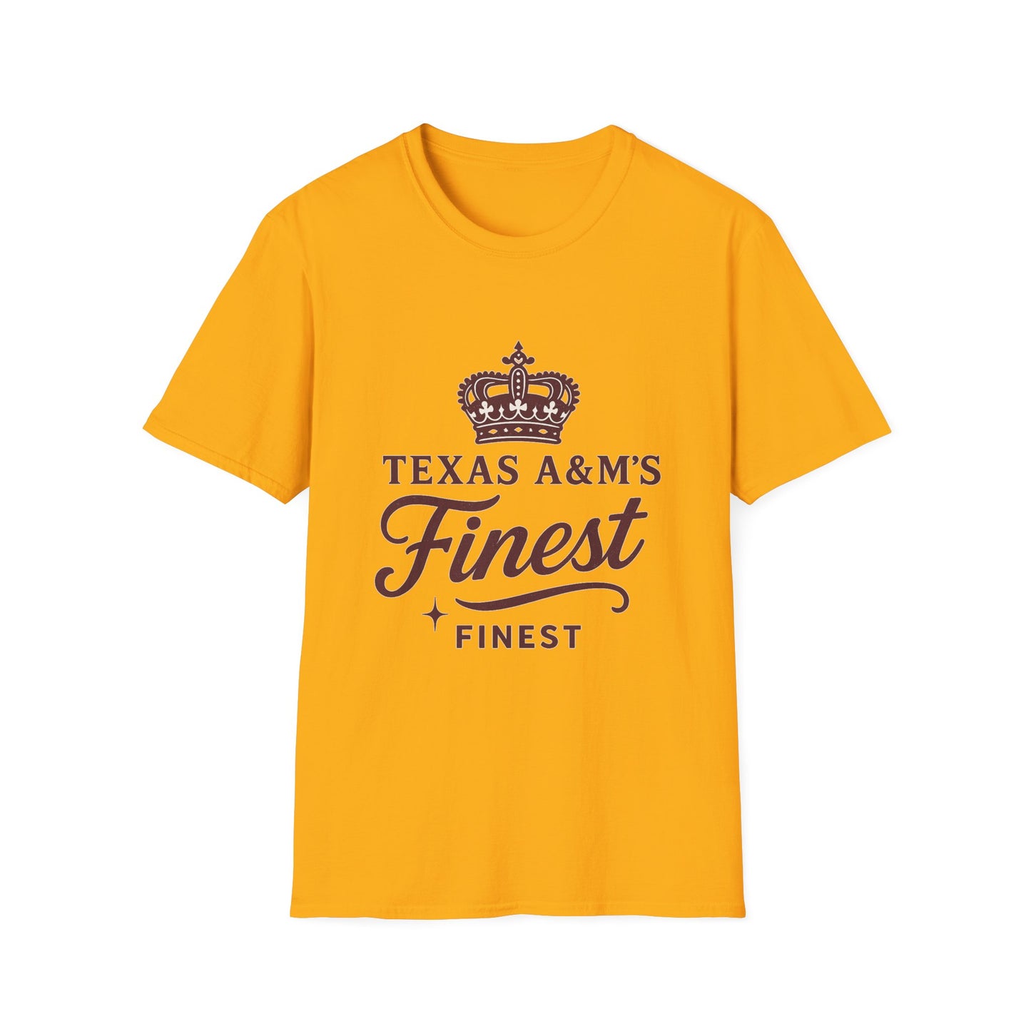 Texas A&M's Finest Unisex Softstyle T-Shirt (Logo 1) - Sweet Baby Jeez Teez